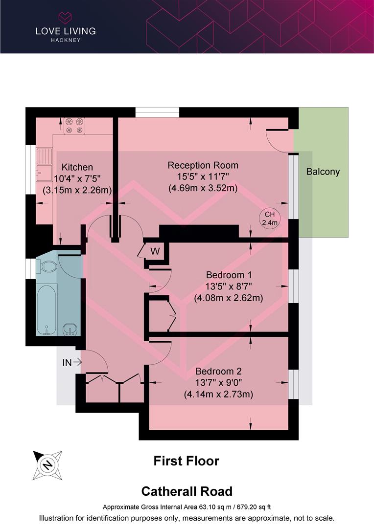 92, Catherall Road, London floorplan