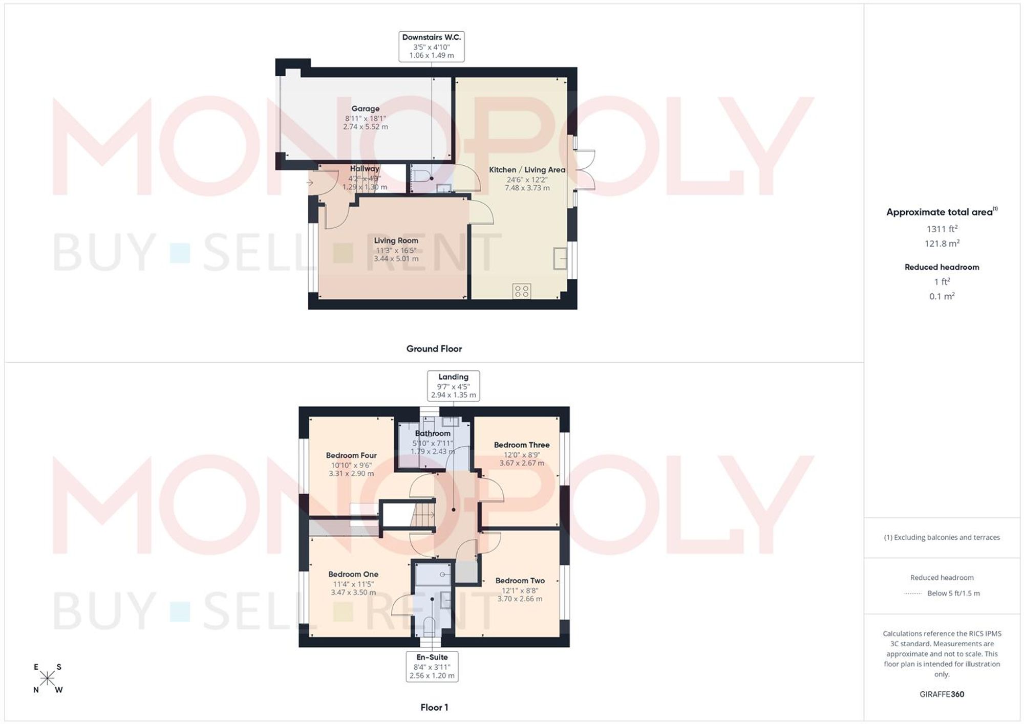 12 Llwyn Helyg, Wrexham floorplan