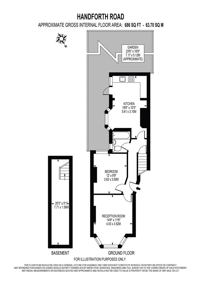Ground Floor Flat, 41 Handforth Road, London floorplan