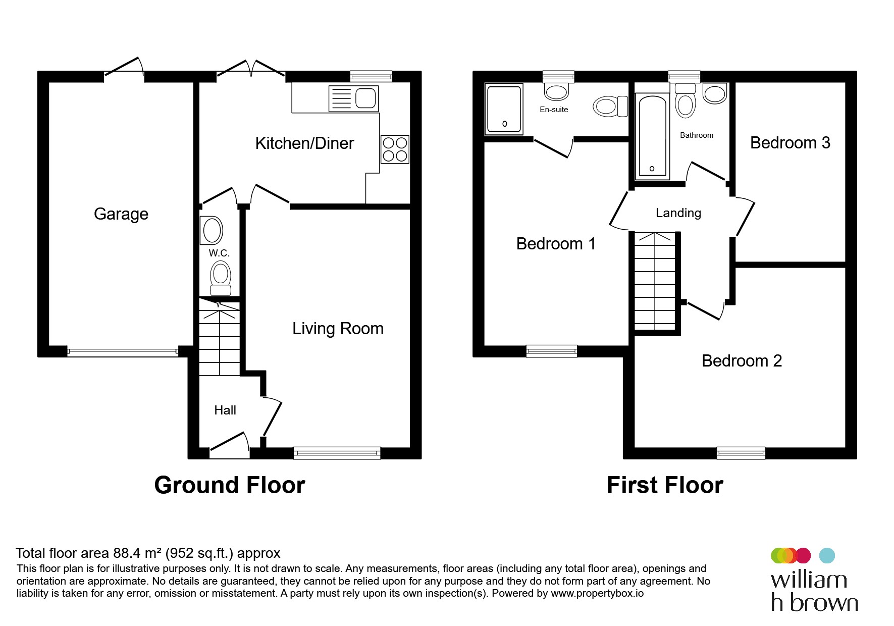 34, Seaton Crescent, Knottingley floorplan