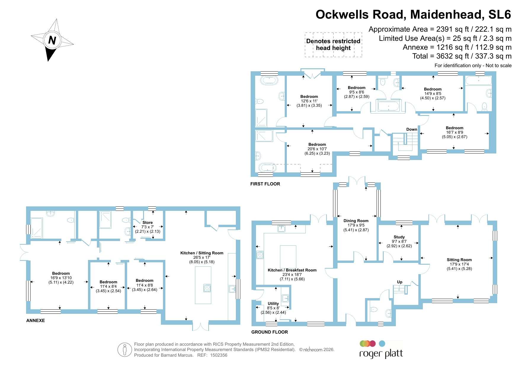 Rosewood House, Ockwells Road, Maidenhead floorplan