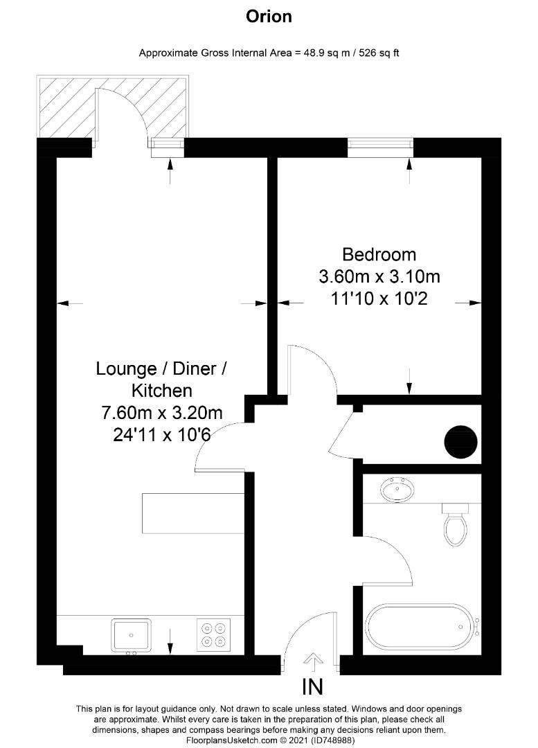 235, Orion, Birmingham floorplan