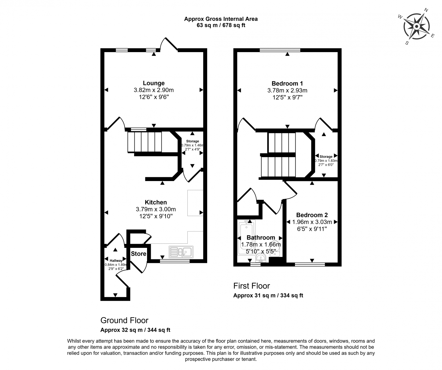 23 Bowlingfield, Ingol, Preston floorplan
