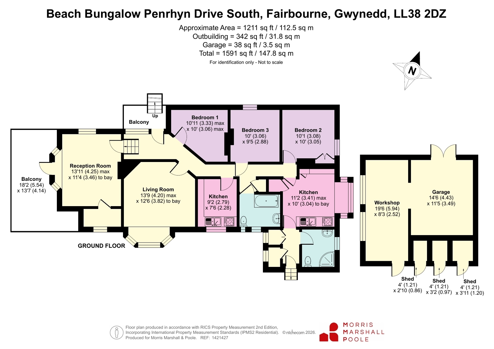 Beach Bungalow,, Penrhyn Drive South, Gwynedd floorplan