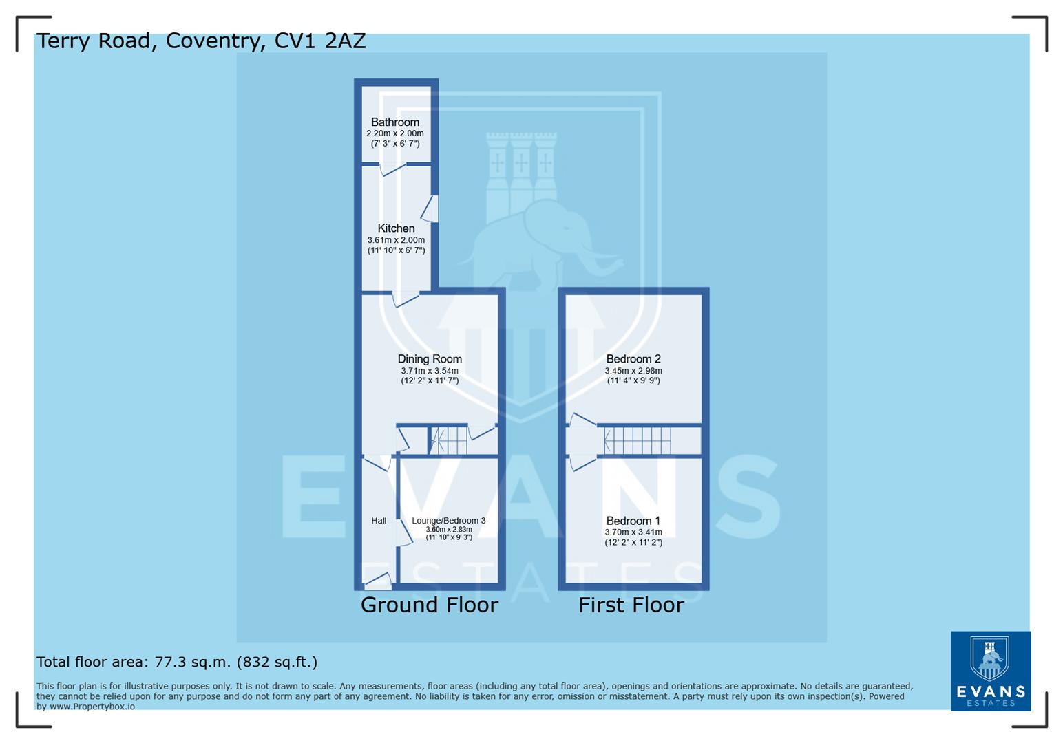 85, Terry Road, Coventry floorplan