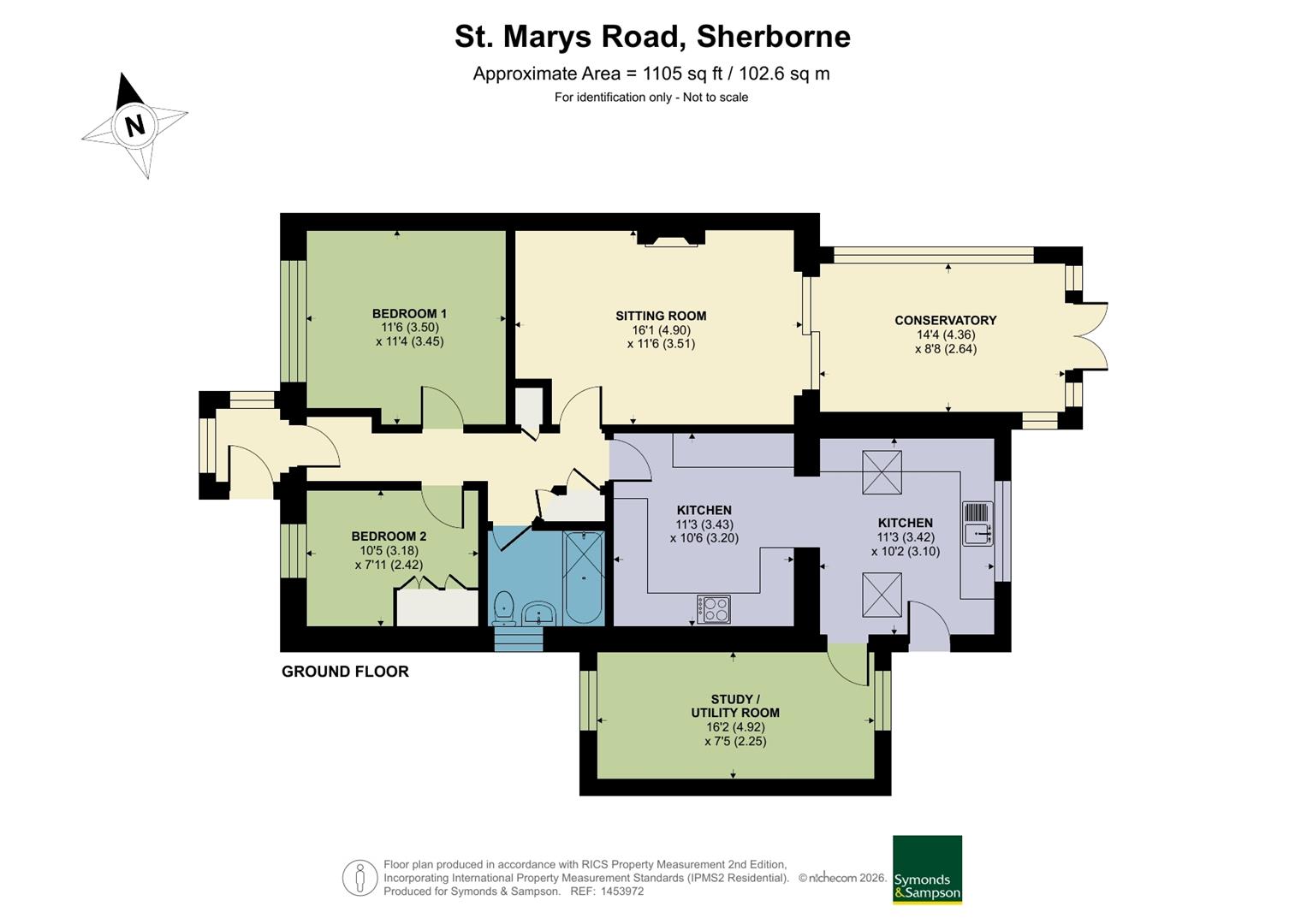 37, St. Marys Road, Sherborne floorplan