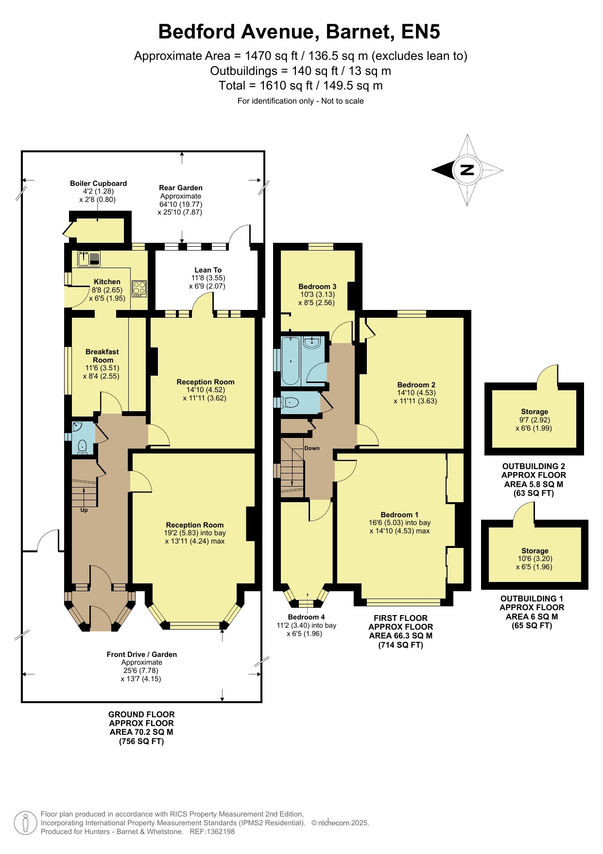 51, Bedford Avenue, Barnet floorplan