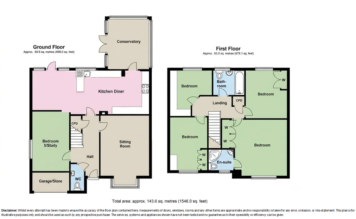 25, Priors Meadow, Southam floorplan