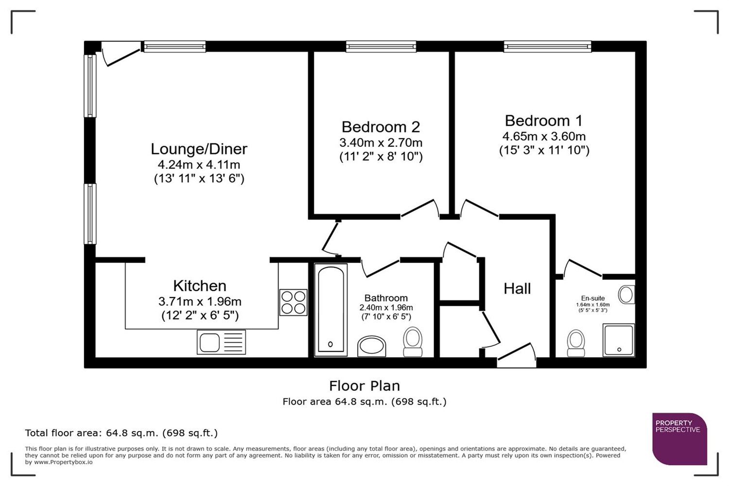 25, Flat 2, Pavilion Close, Leicester floorplan