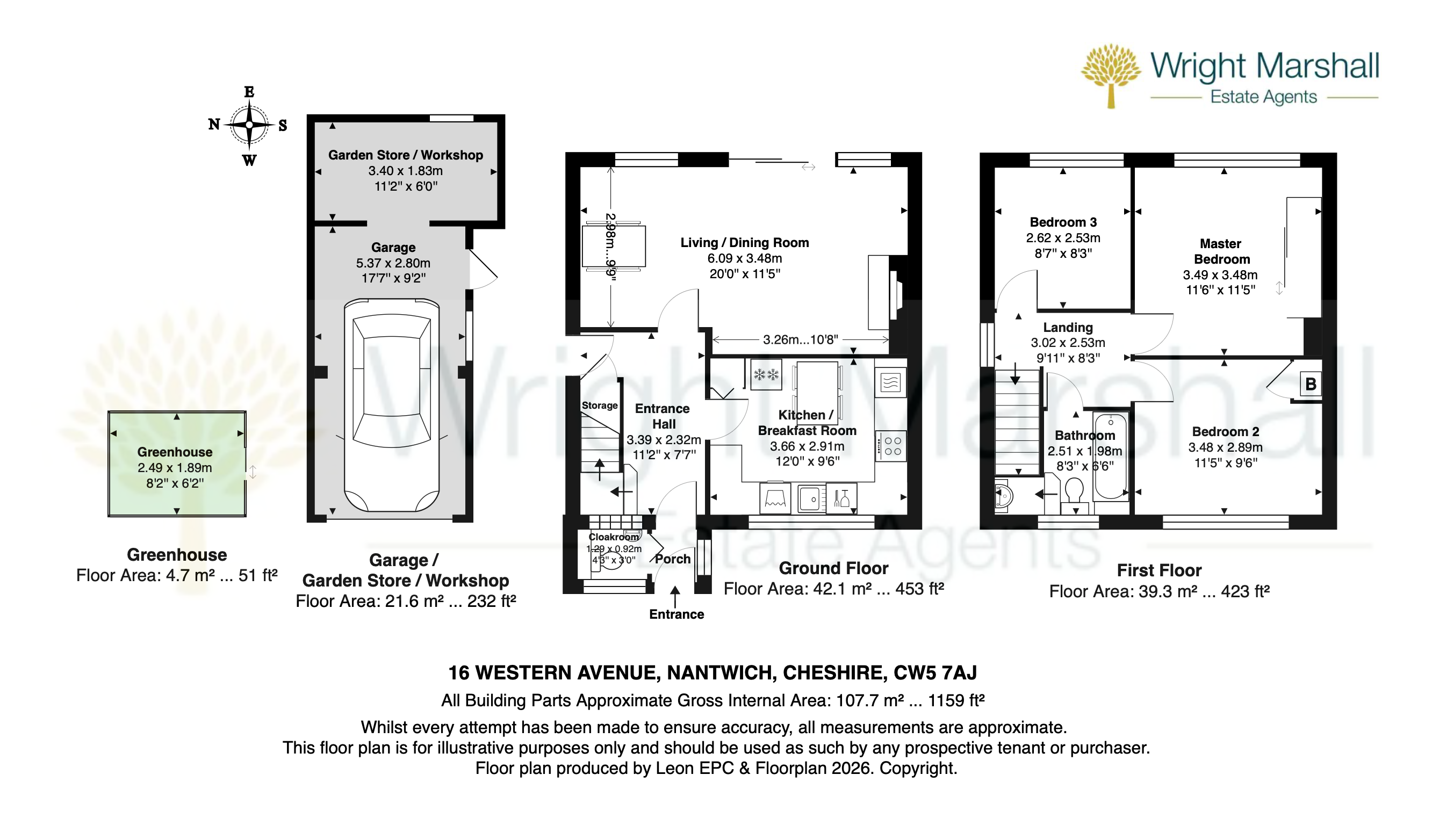 16, Western Avenue, Nantwich floorplan