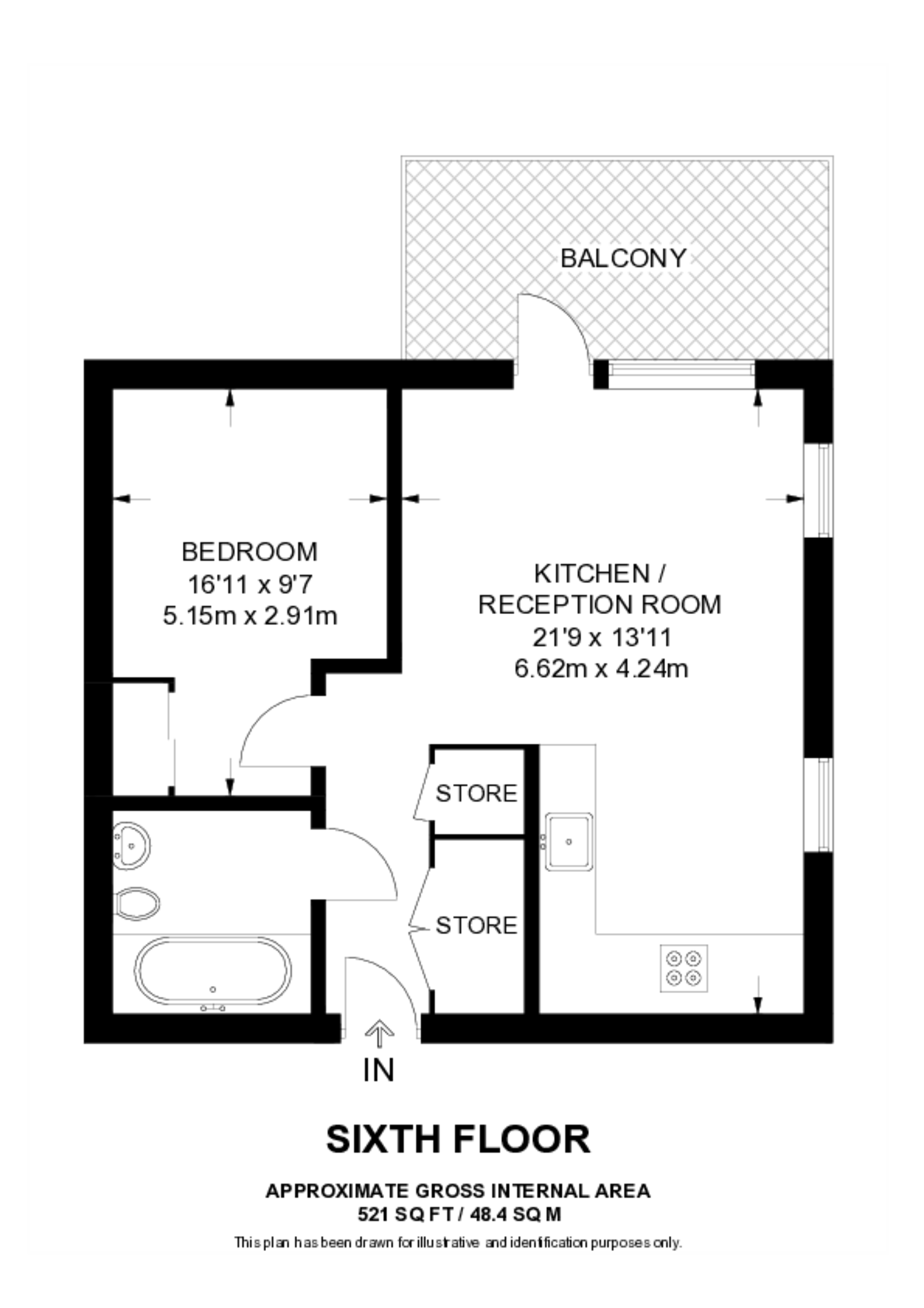 Alexandra Gate, Hornsey floorplan