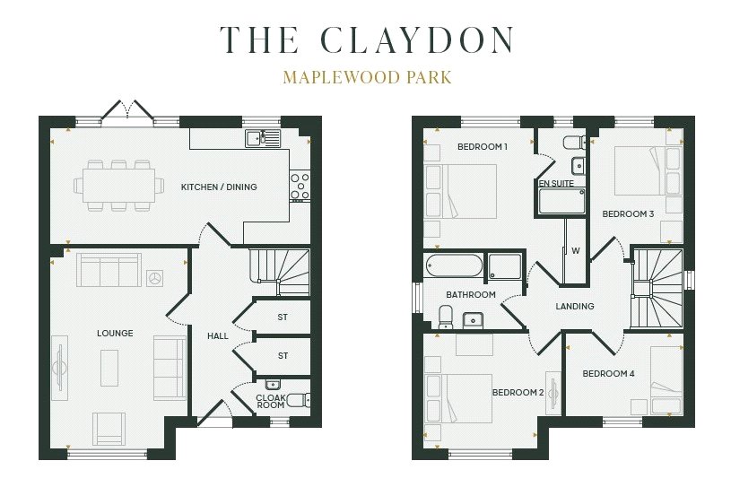 Plot 658 The Claydon,, Maplewood Park, Basingstoke floorplan
