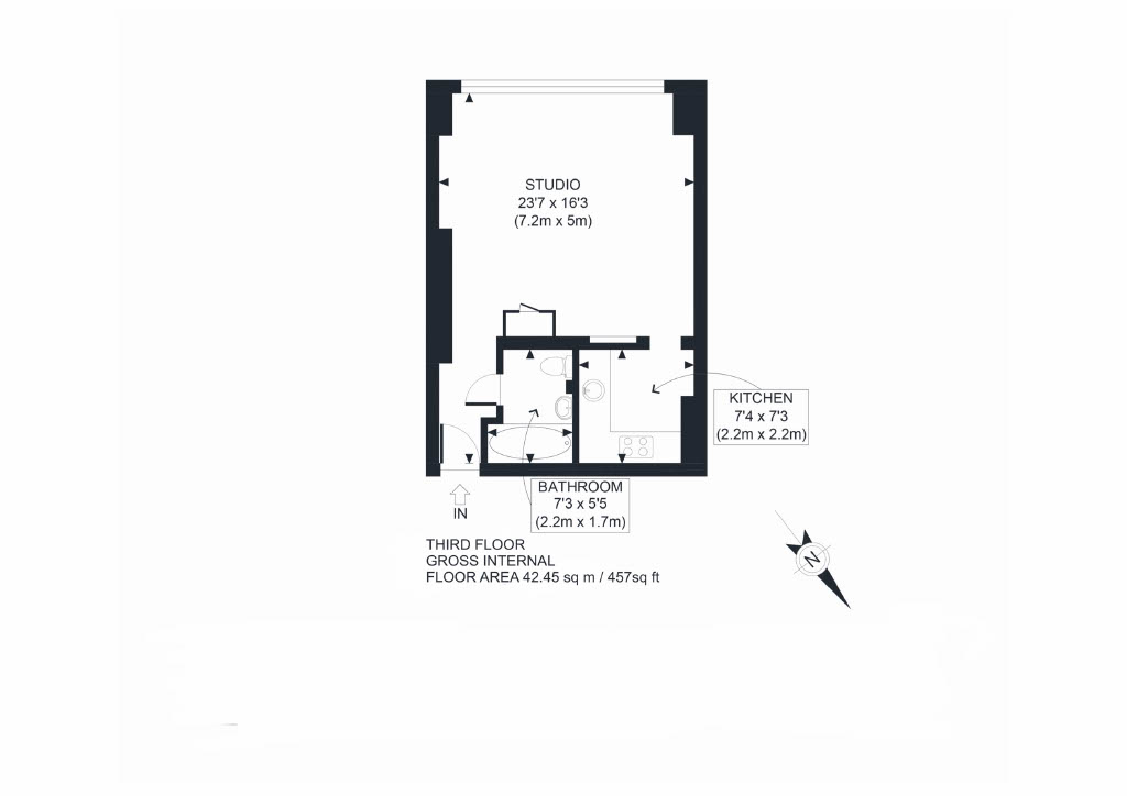 Flat 14,  4, Earls Court Road, LONDON floorplan