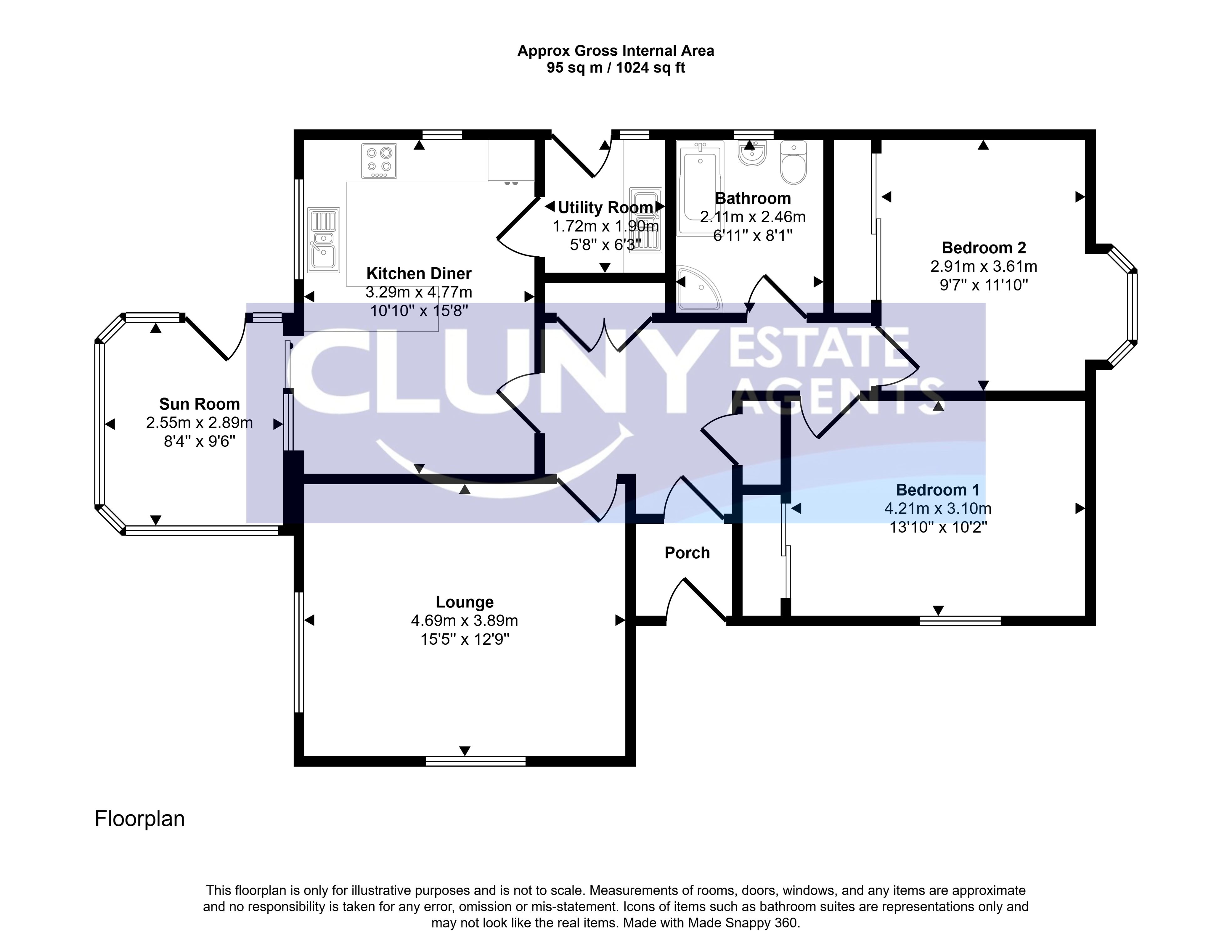 Cherrybank Cottage, Cherrybank Cottage, Forres floorplan