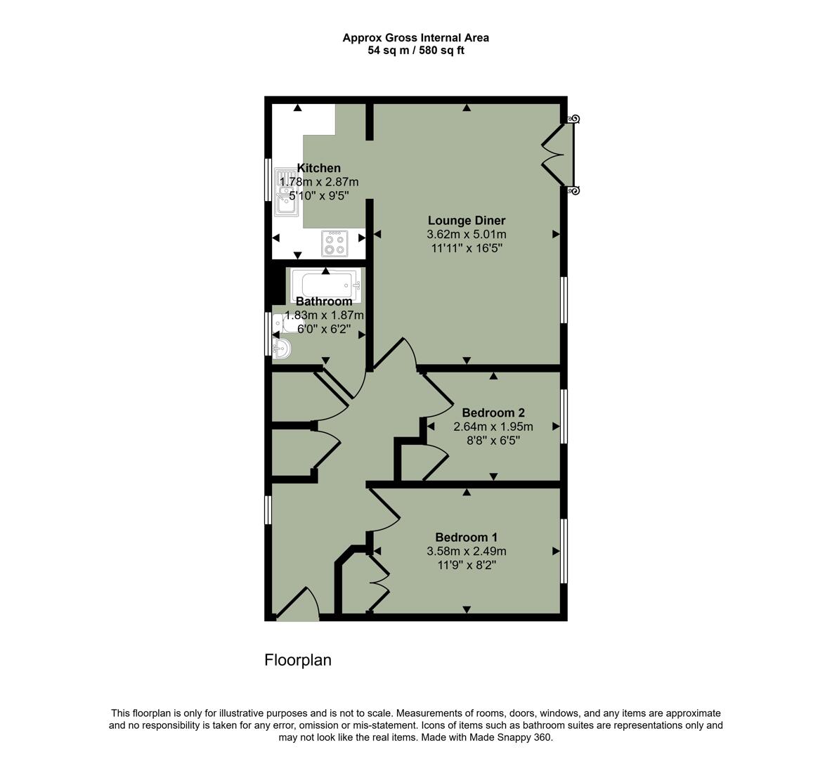7, Rowsby Court, Cardiff floorplan