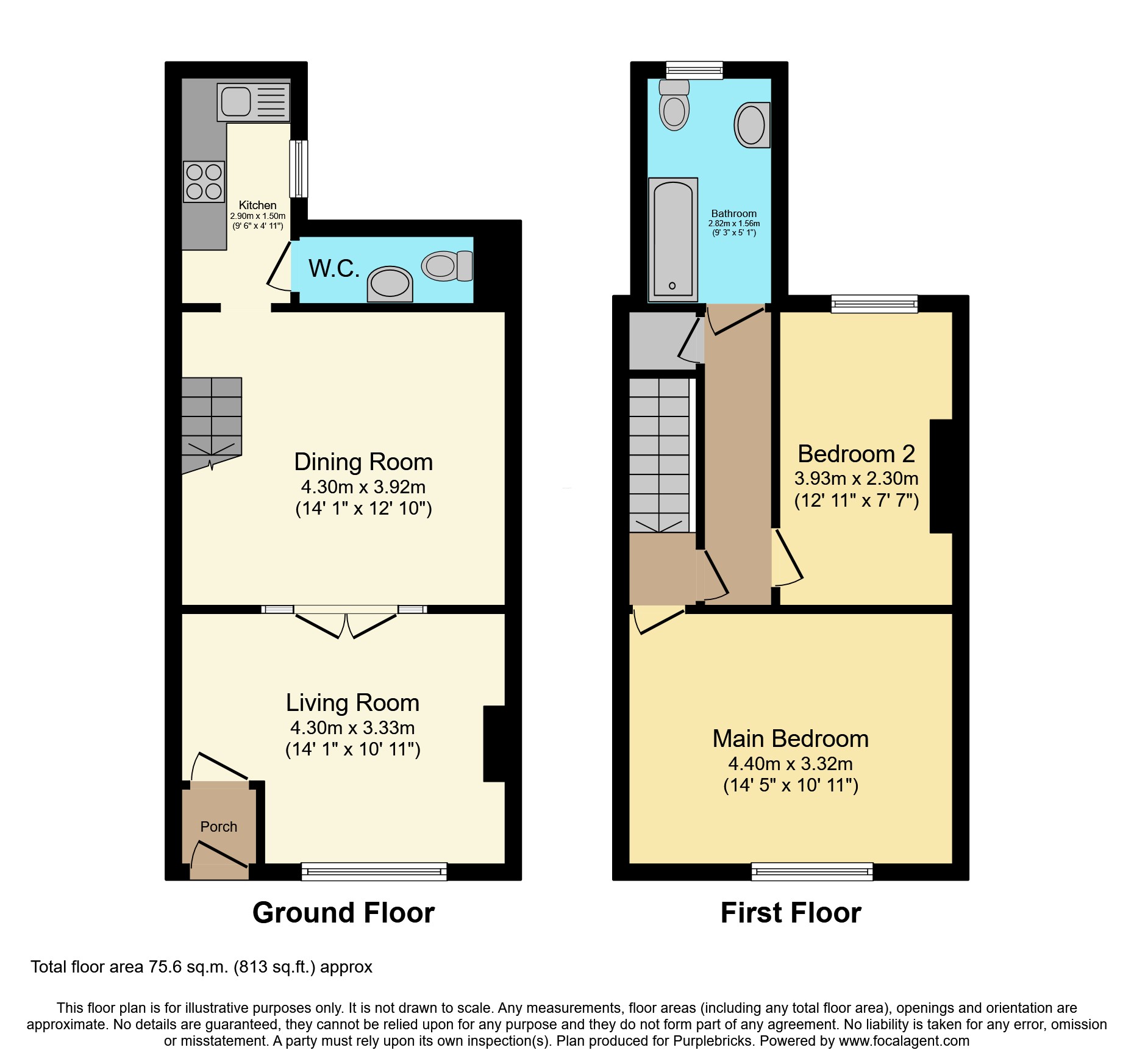 48, Bolton Road, Manchester floorplan