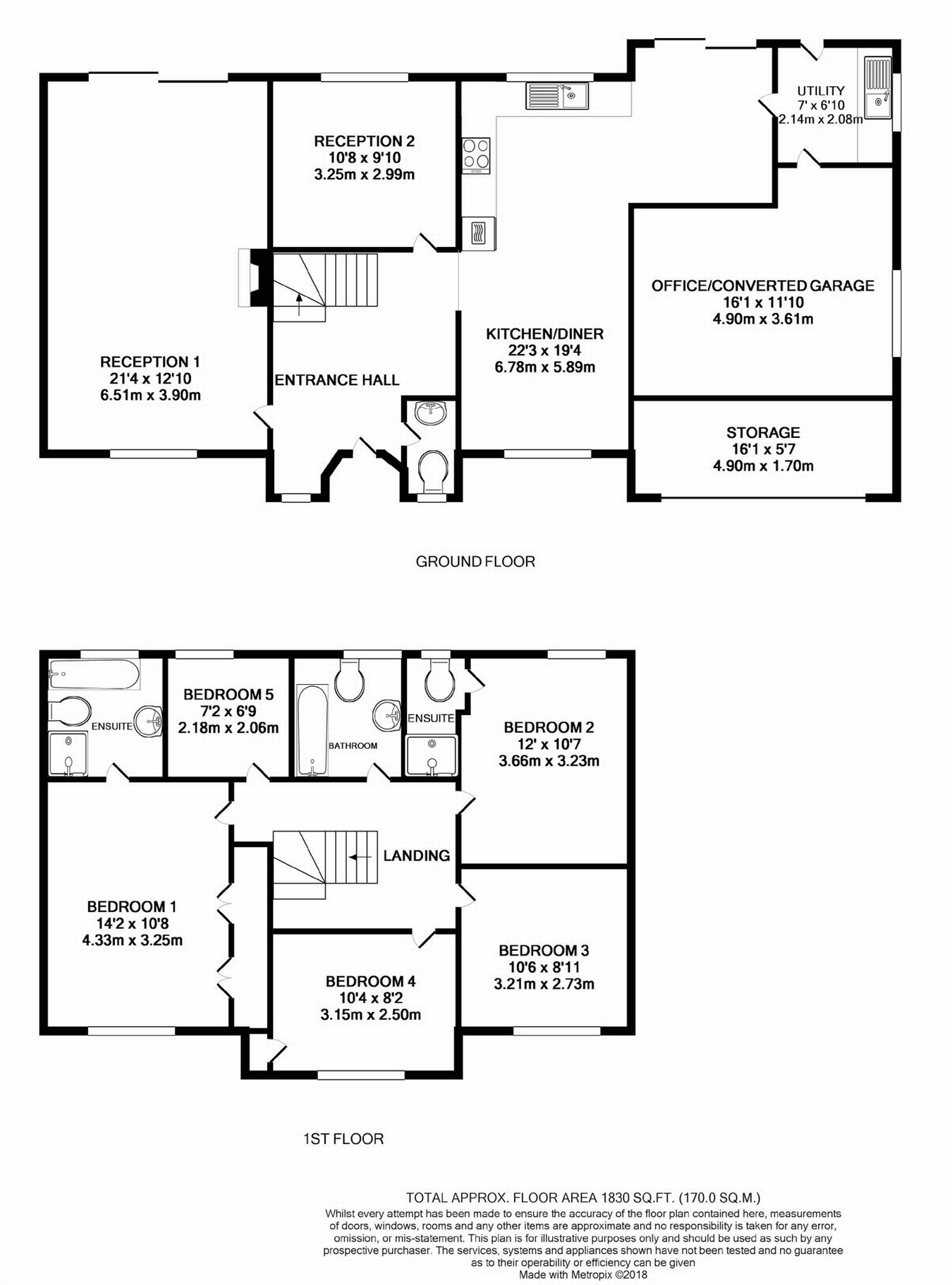 5 bed detached house for sale in Richardson Crescent, Cheshunt