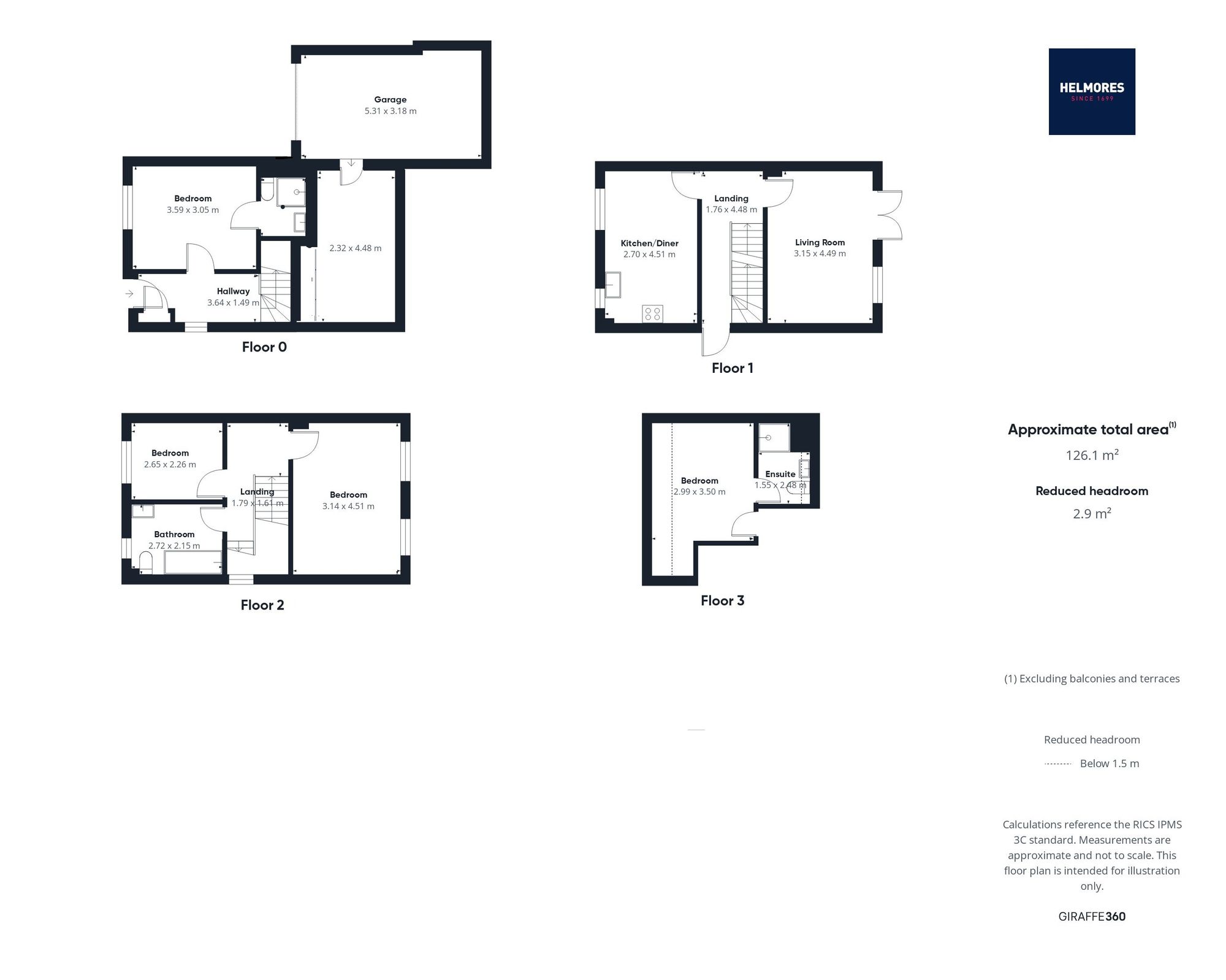 88a Queen Elizabeth Drive, Crediton floorplan