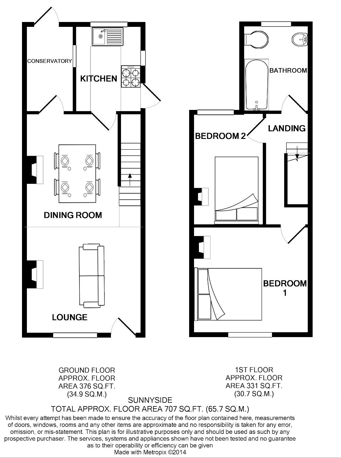2 Bedrooms Terraced house to rent in Sunnyside, Stansted CM24