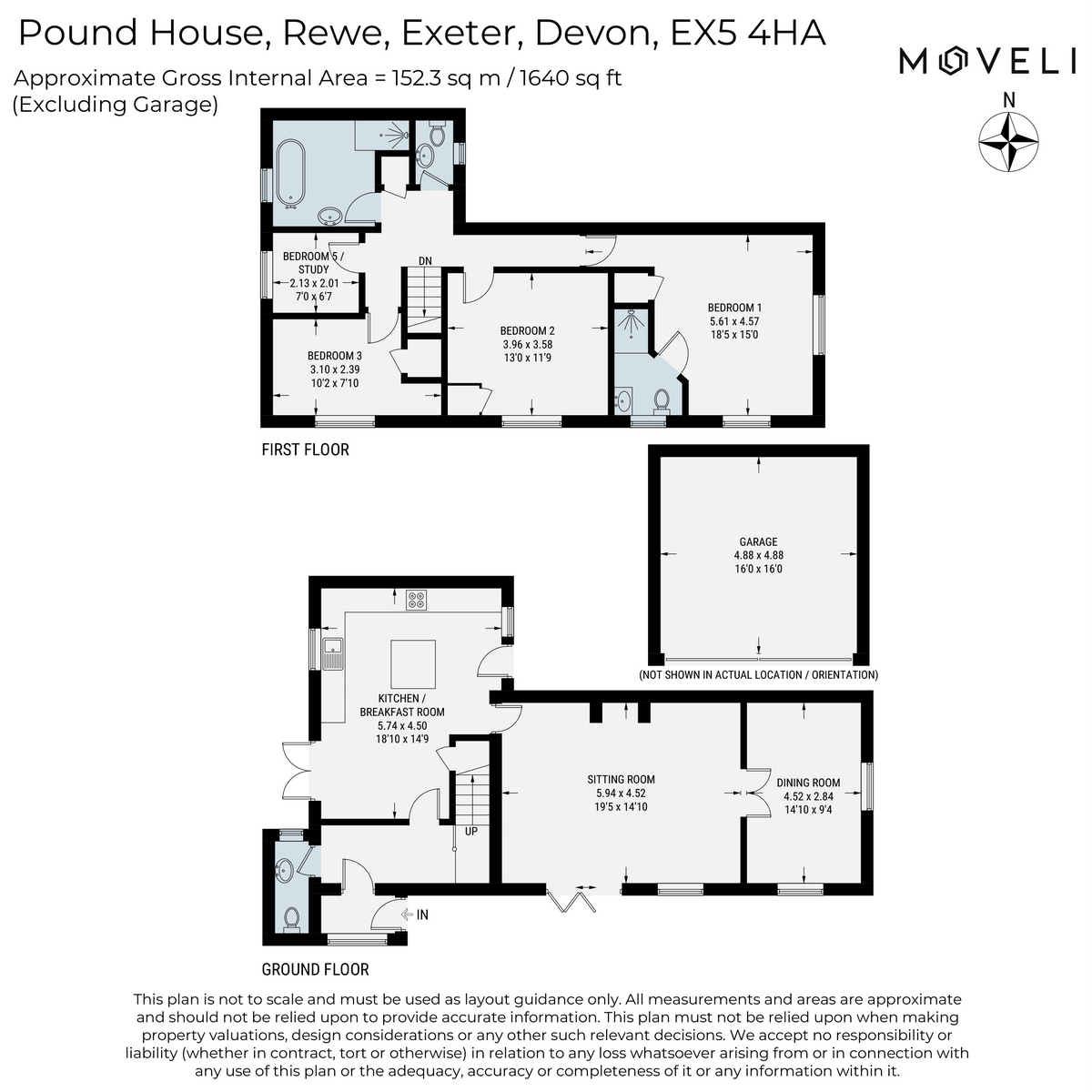 Pound House, Rewe, Devon floorplan