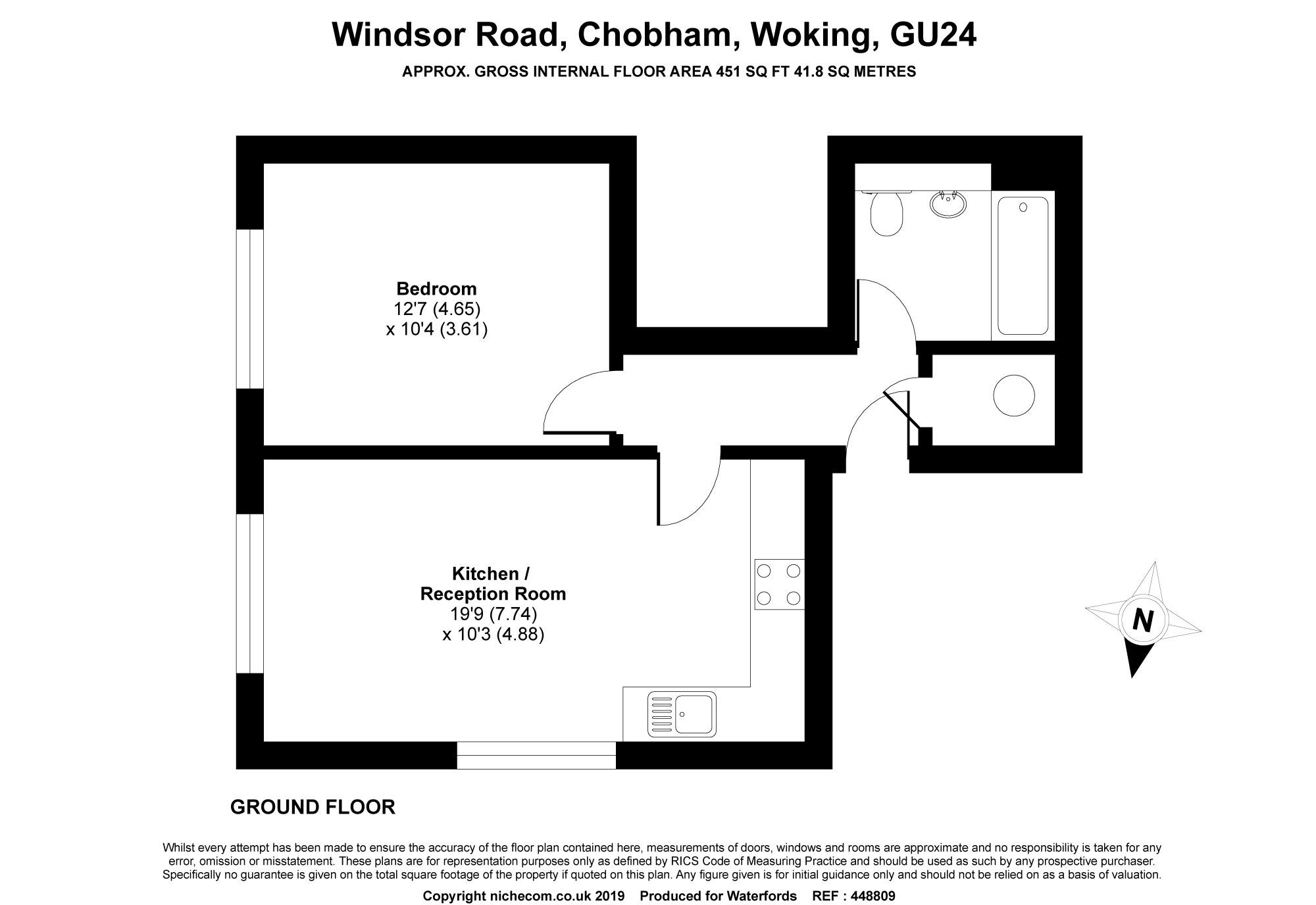 1 Bedrooms Flat for sale in Windsor Road, Chobham, Woking, Surrey GU24