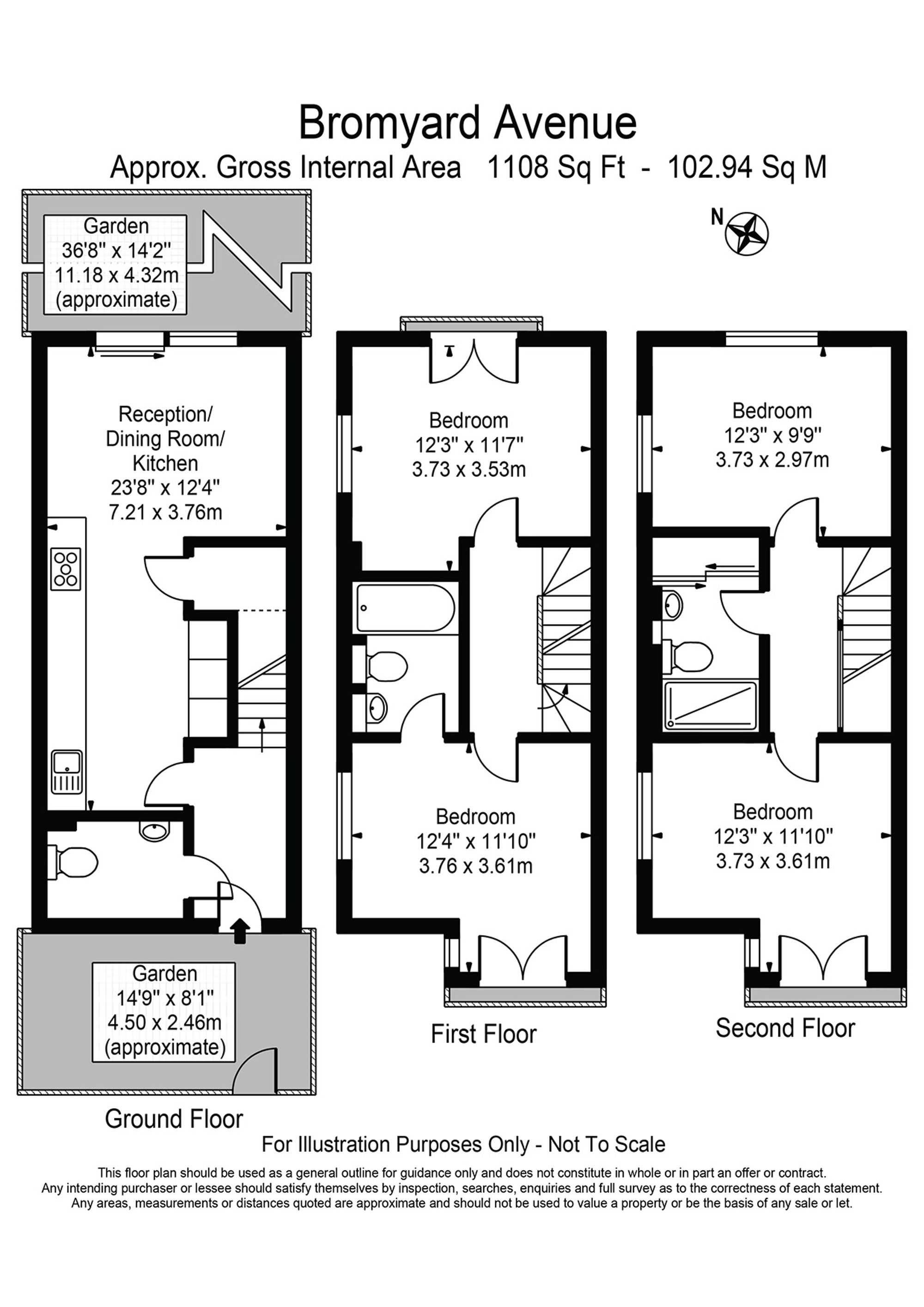 187 Bromyard Avenue, London floorplan