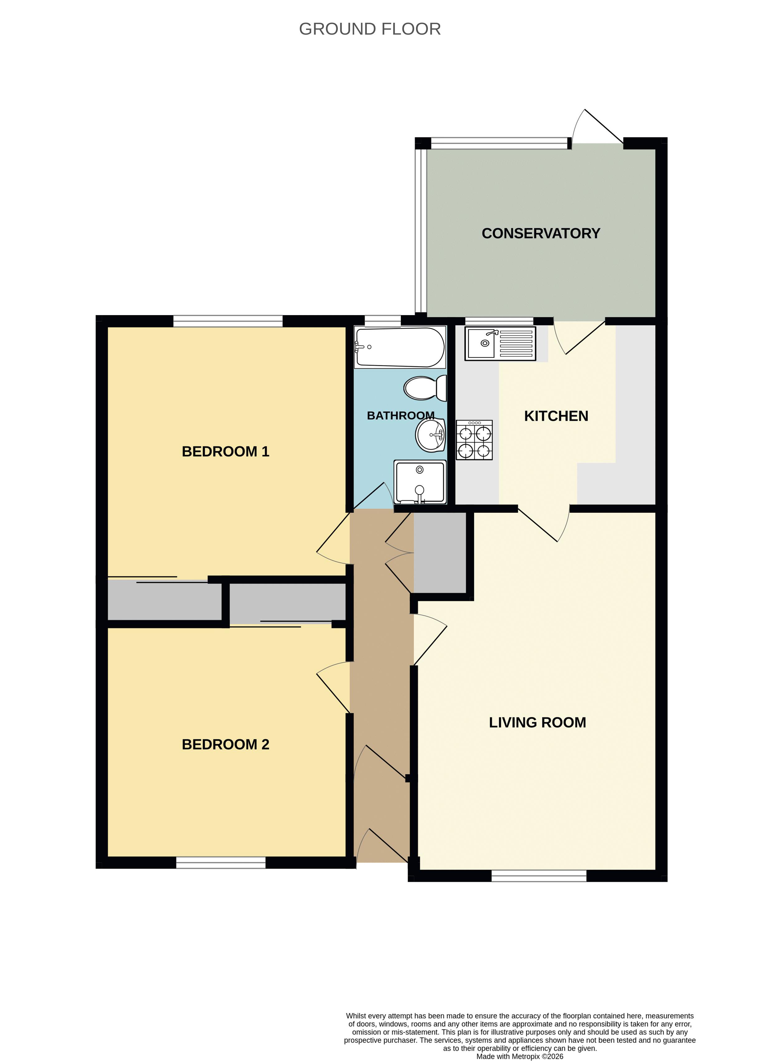 52, Brookland Road, Langport floorplan
