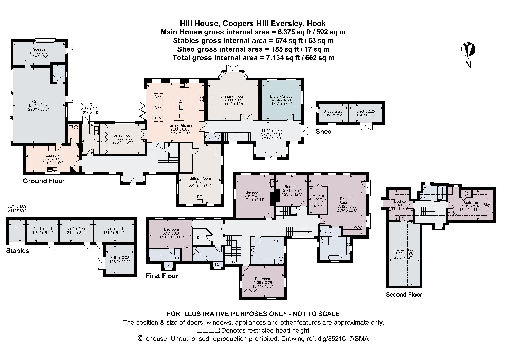 Hill House,, Coopers Hill, Hook floorplan