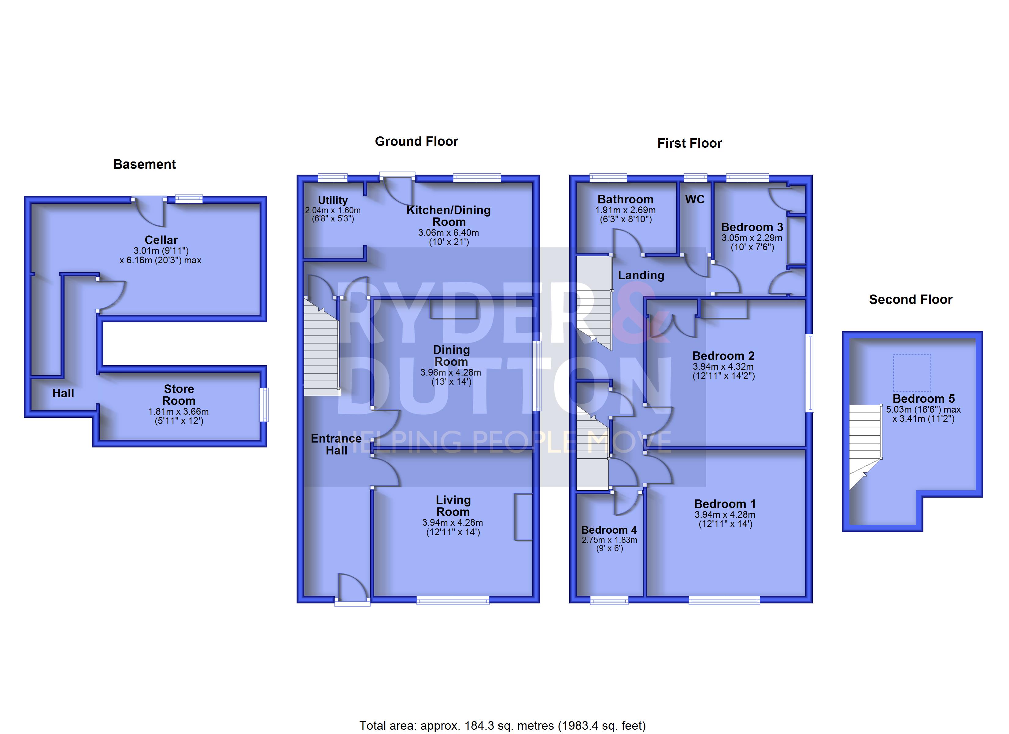 24, Beaumont Park Road, Huddersfield floorplan