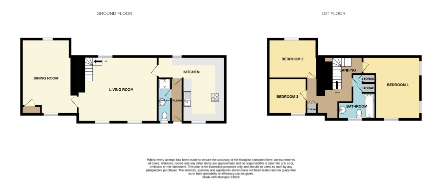 47 Fore Street, St. Dennis floorplan