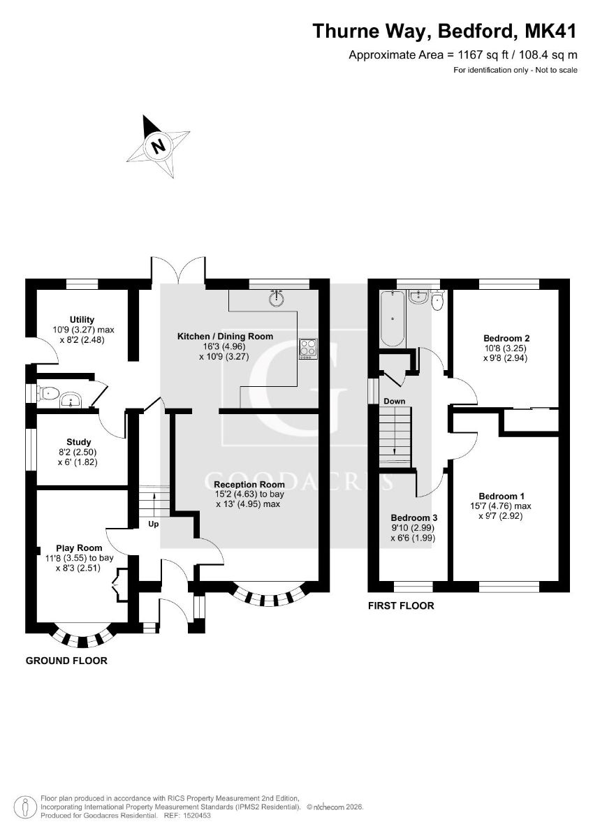 3 Thurne Way, Bedford floorplan