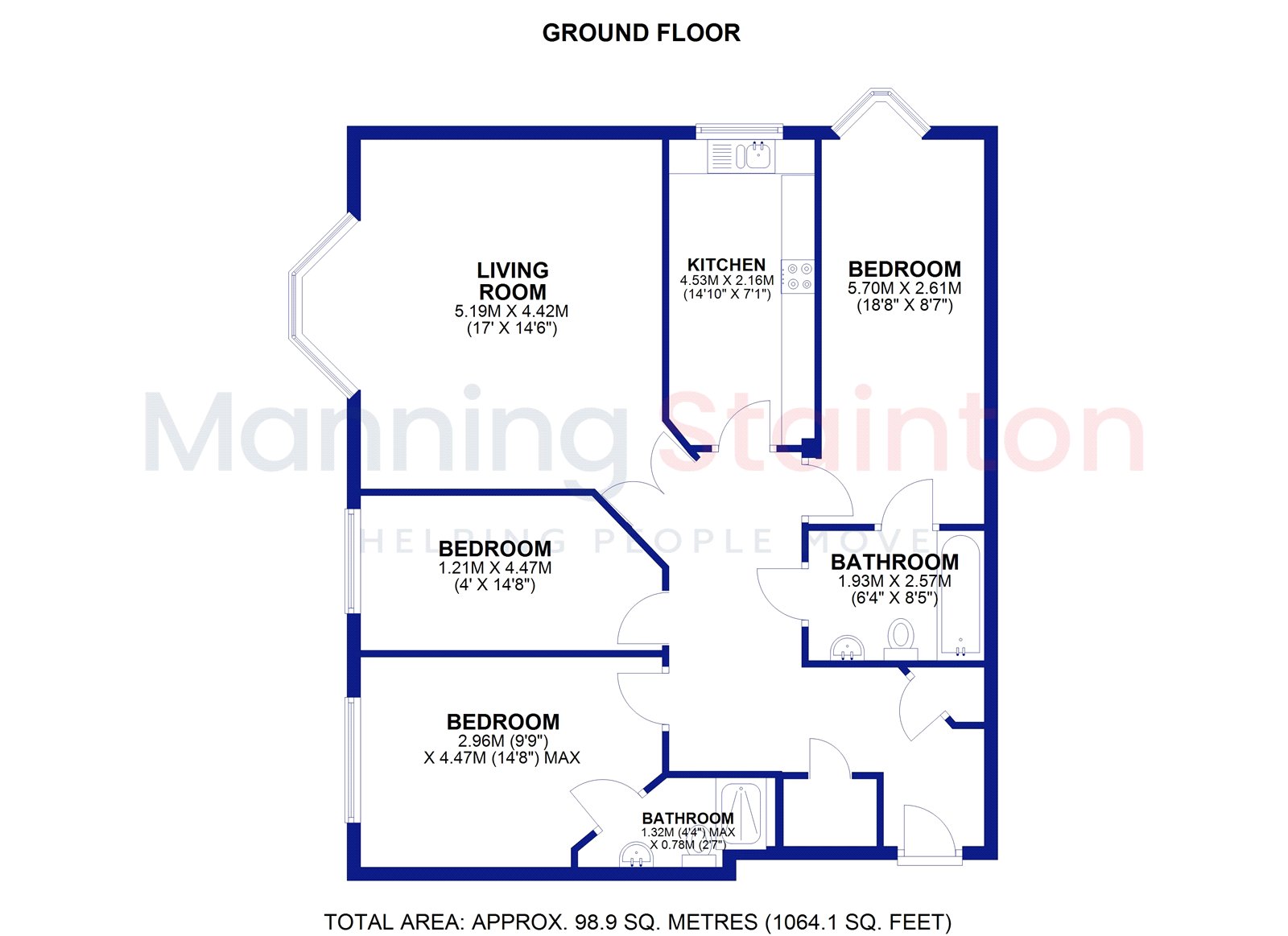 15, Carisbrooke Road, West Yorkshire floorplan