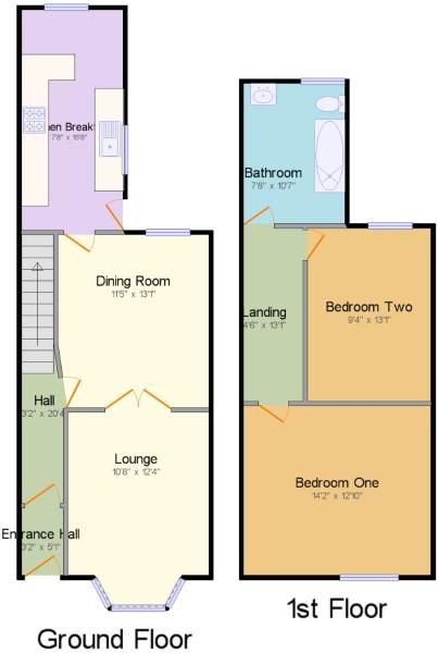 2 Bedrooms Terraced house to rent in Wellfield Street, Bewsey, Warrington WA5