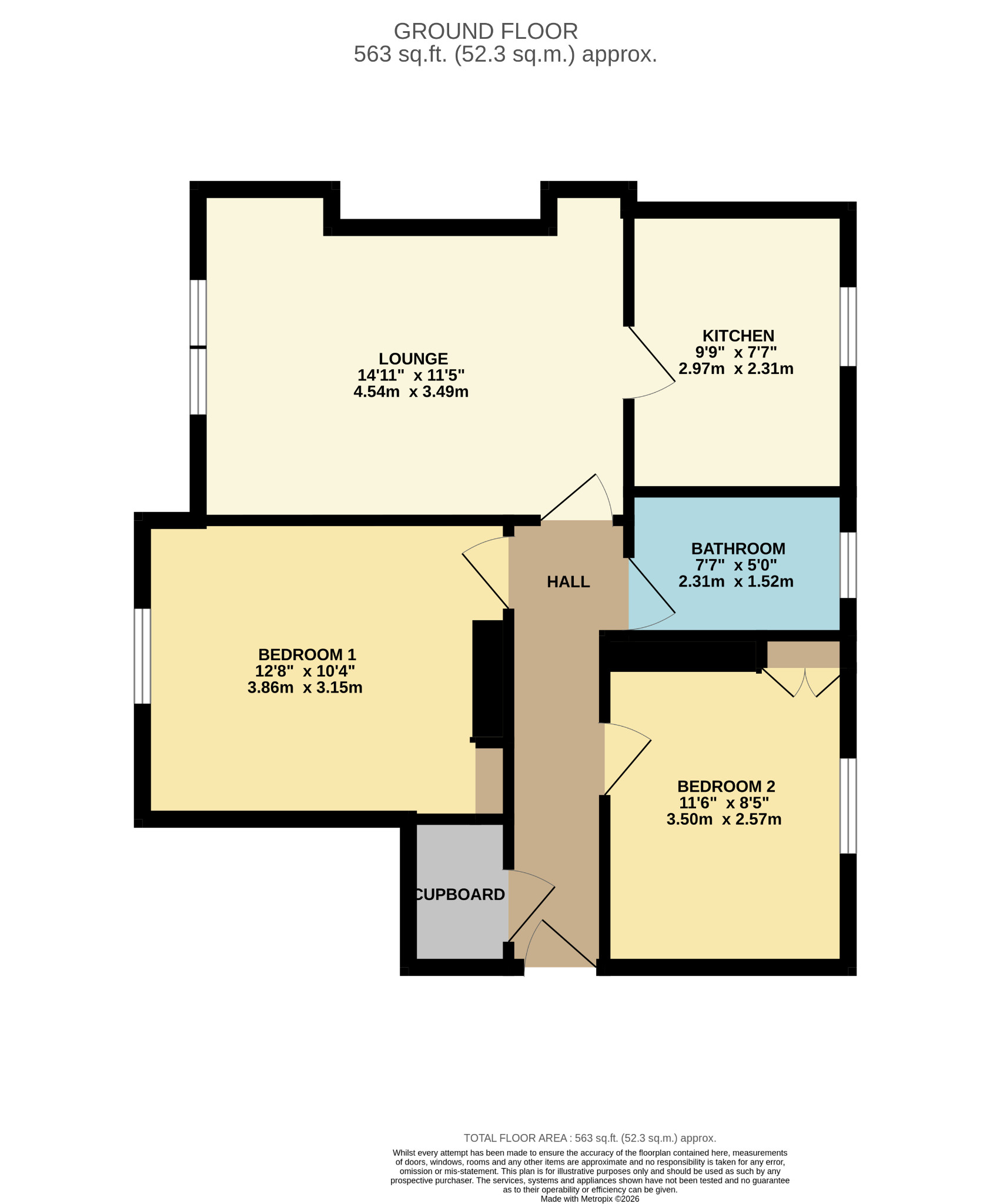 28 John Street, Blantyre, South Lanarkshire floorplan
