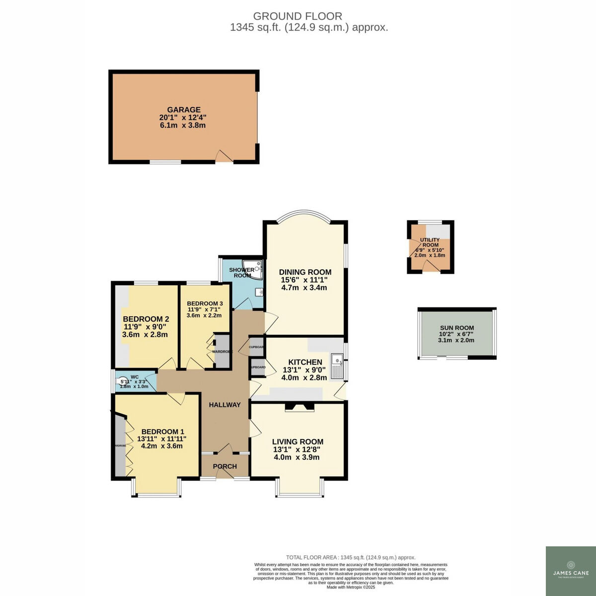 Flat Bri Mar, 5, Salisbury Road, Truro floorplan
