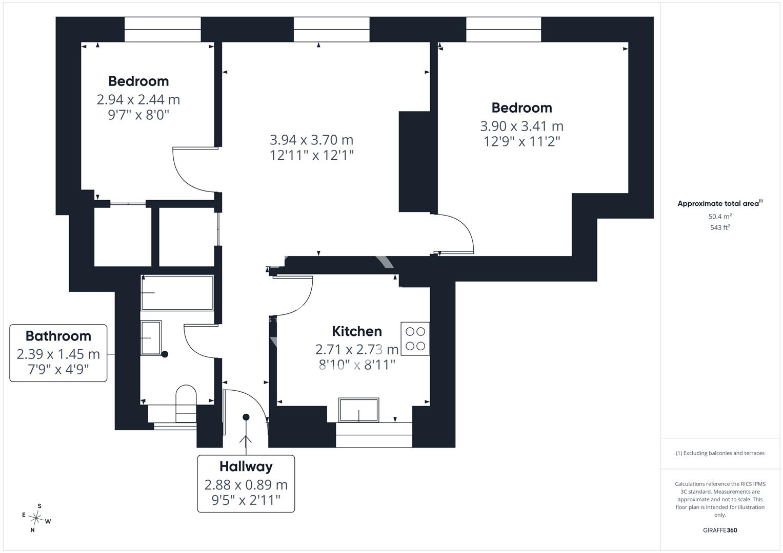 Flat 13, Custance House, Provost Estate, London floorplan