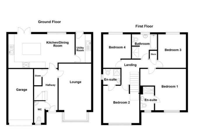23, Rosemary Place, Preston floorplan
