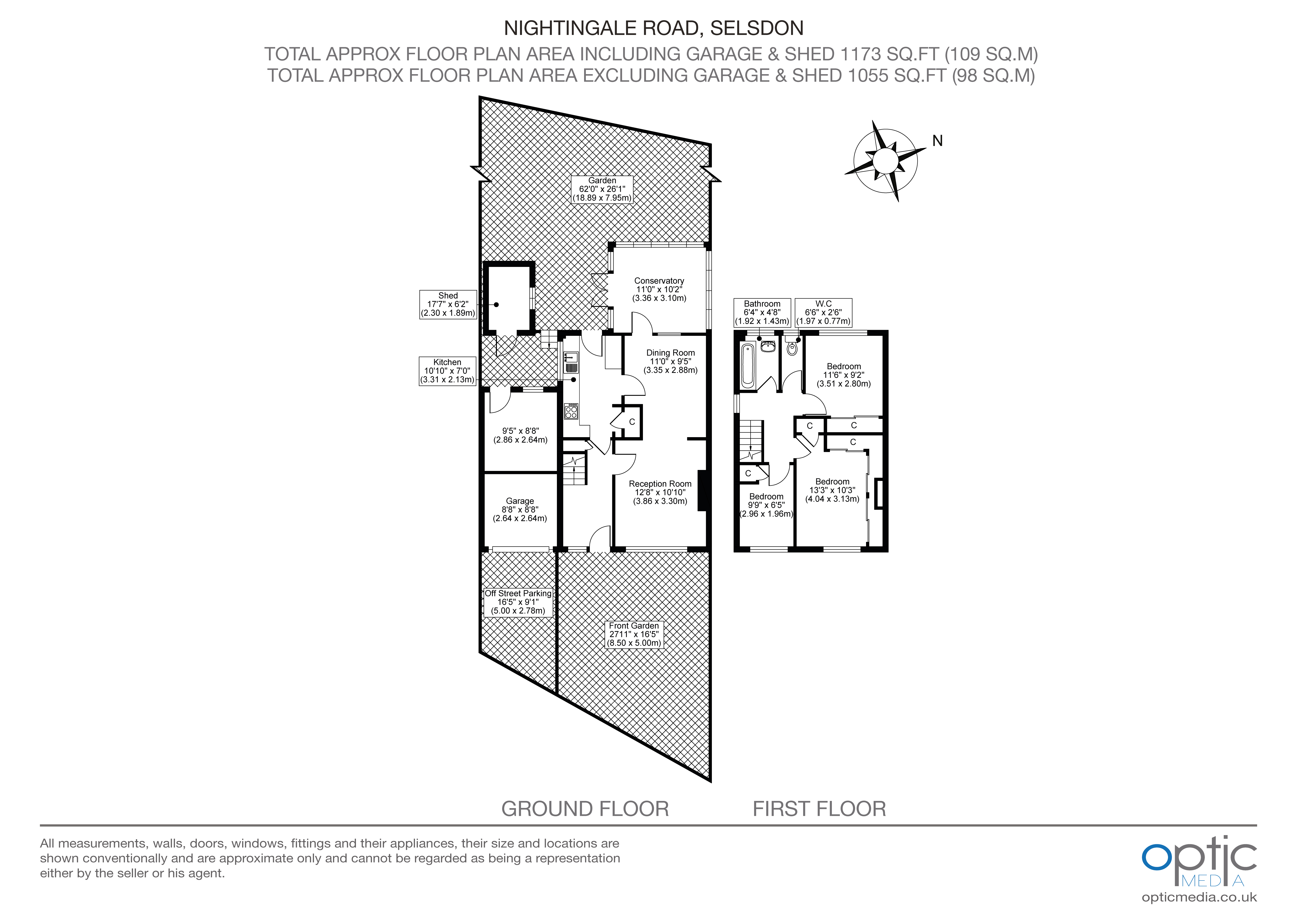 19, Nightingale Road, South Croydon floorplan