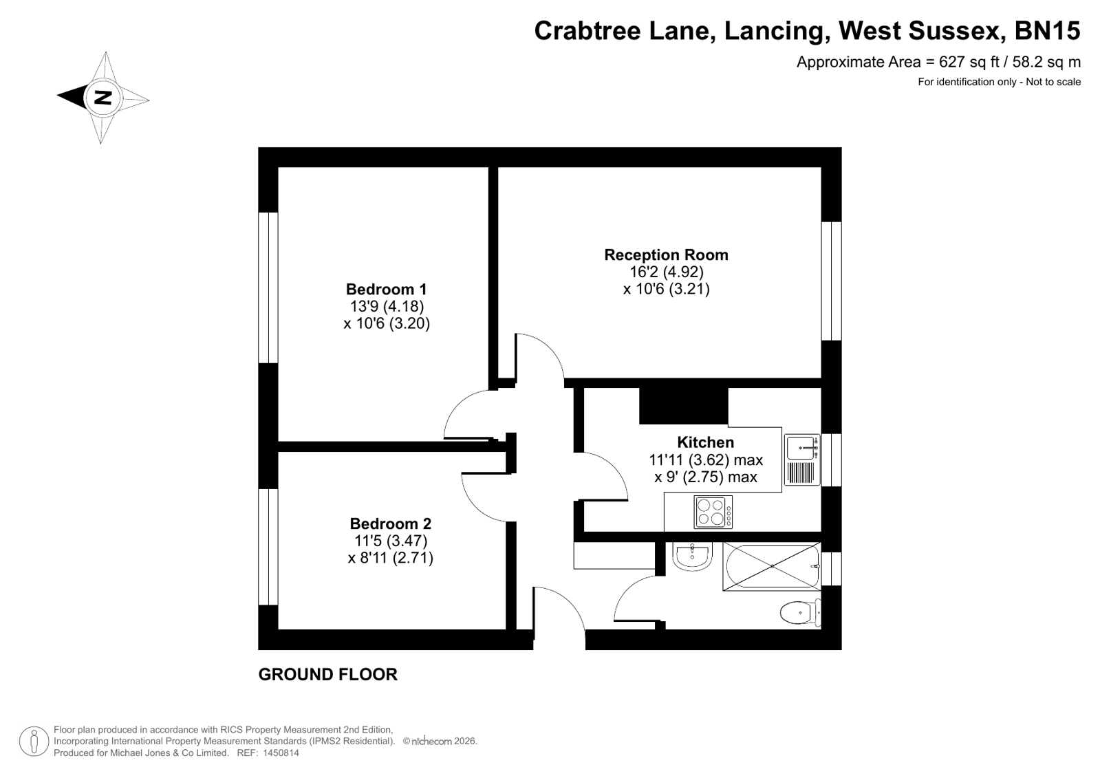 1 Orchard House,, Crabtree Lane, West Sussex floorplan