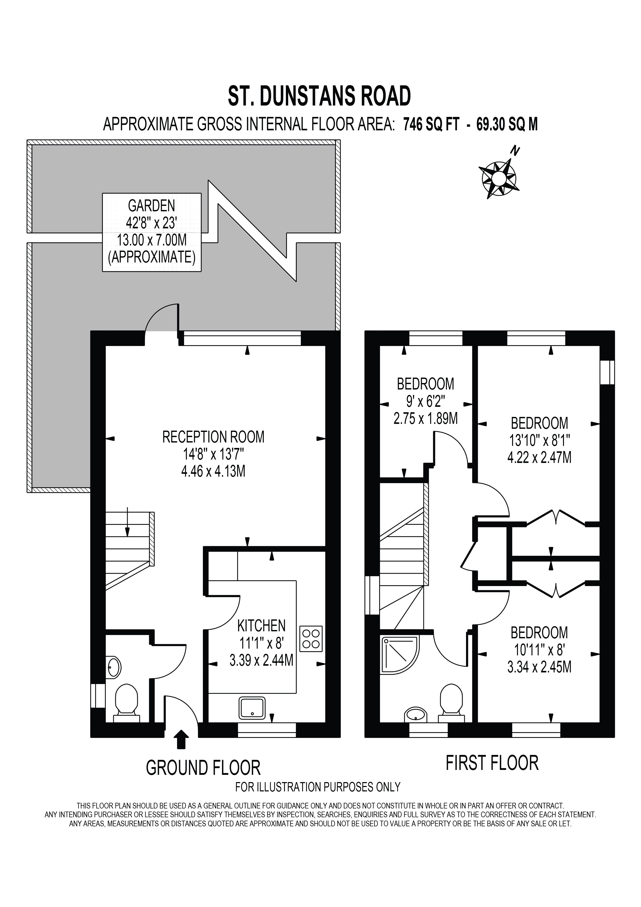 46, St. Dunstans Road, London floorplan