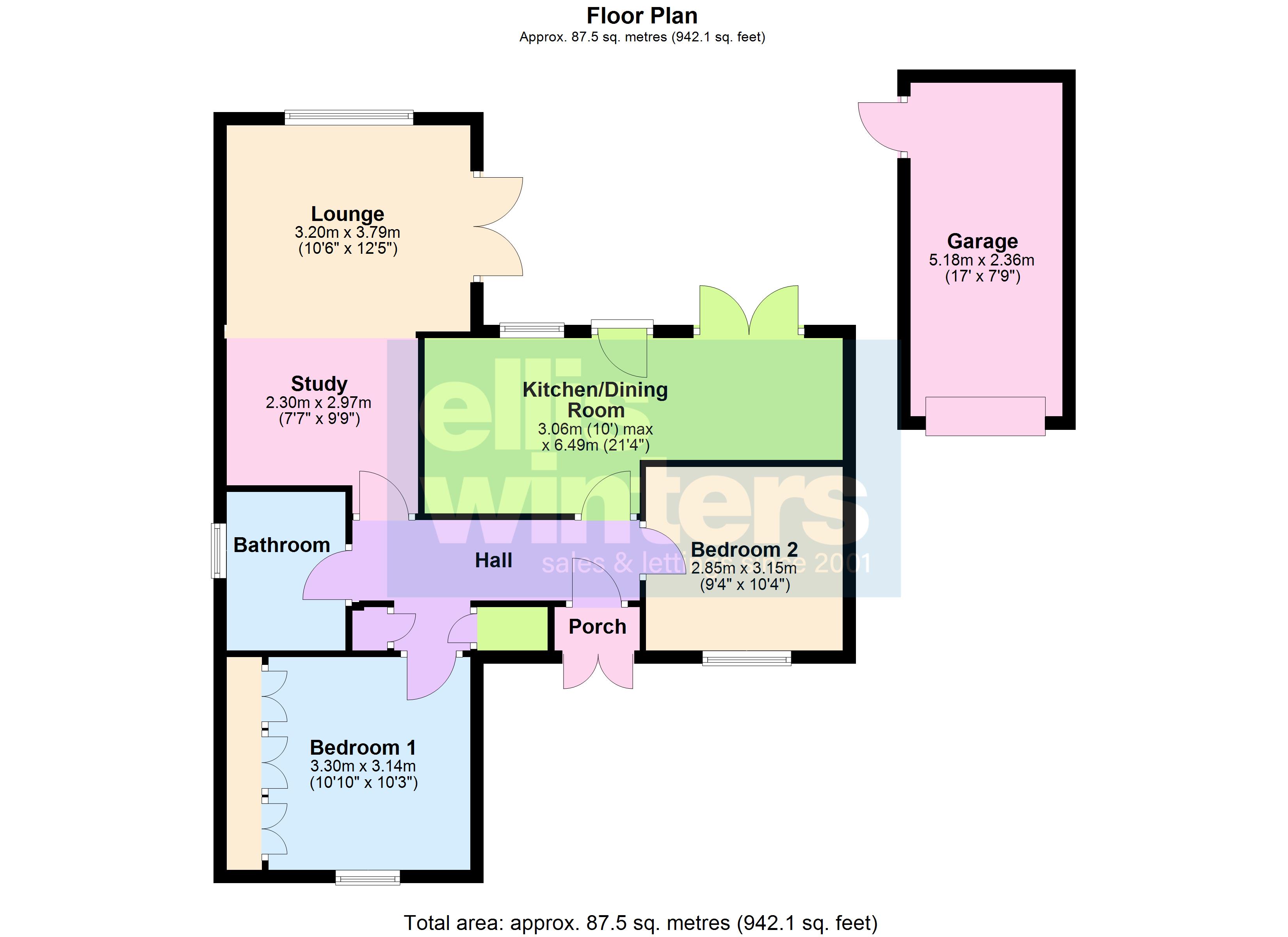 91, Foxglove Way, March floorplan