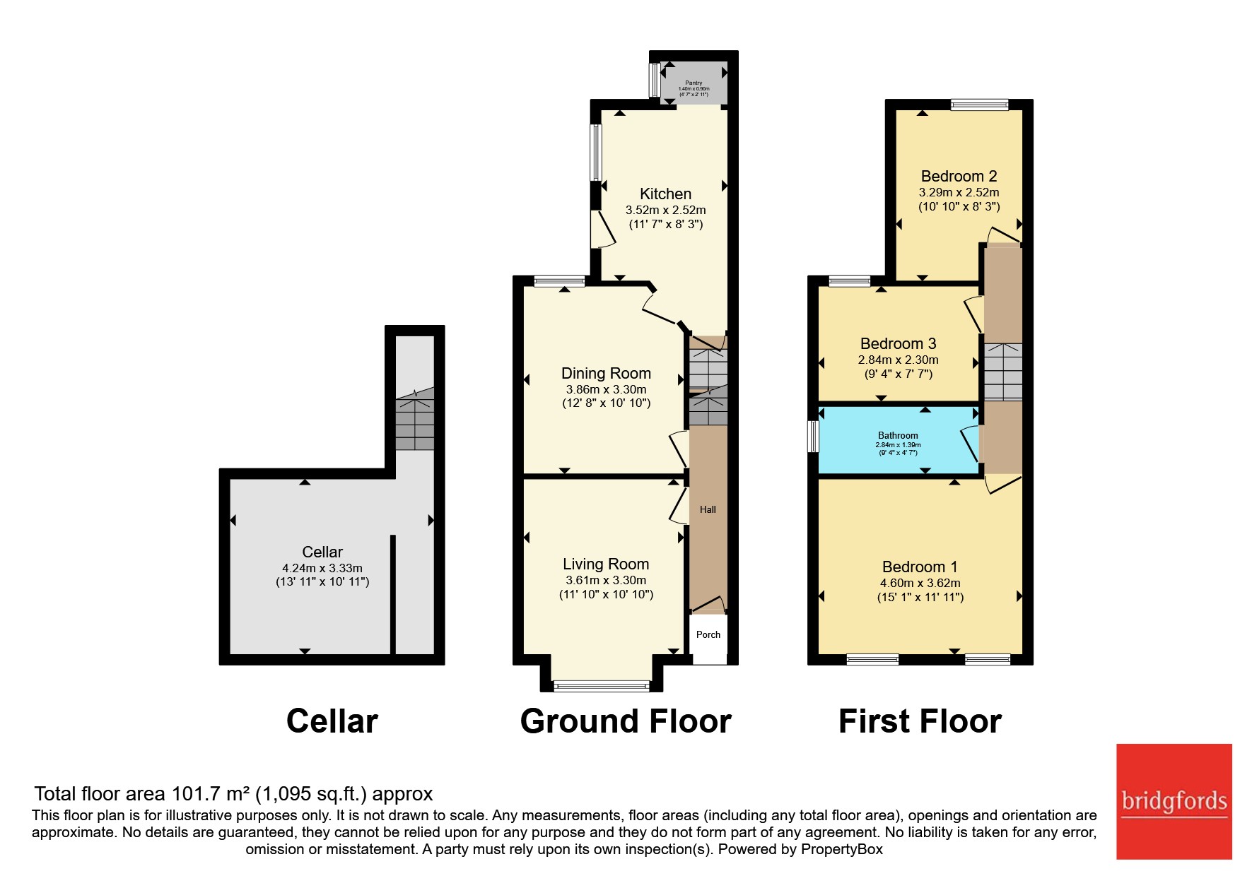 92, Hall Street, Cheshire floorplan