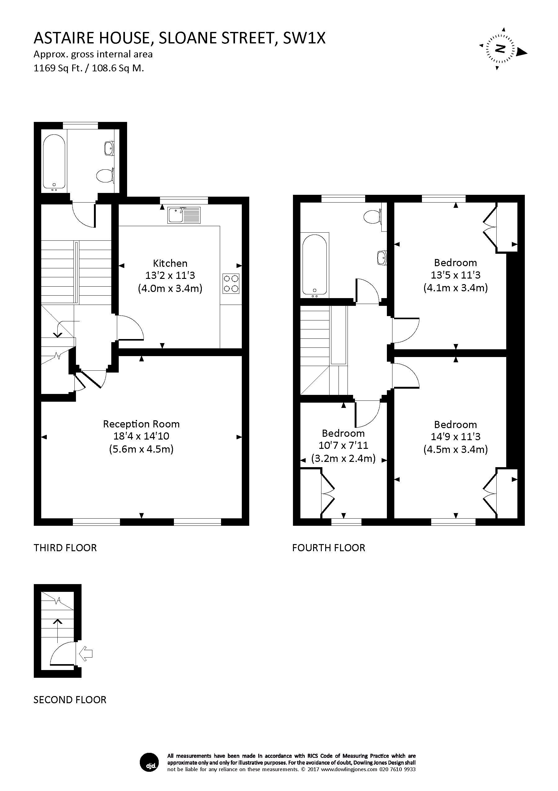 3 Bedrooms Flat to rent in Sloane Street, London SW1X