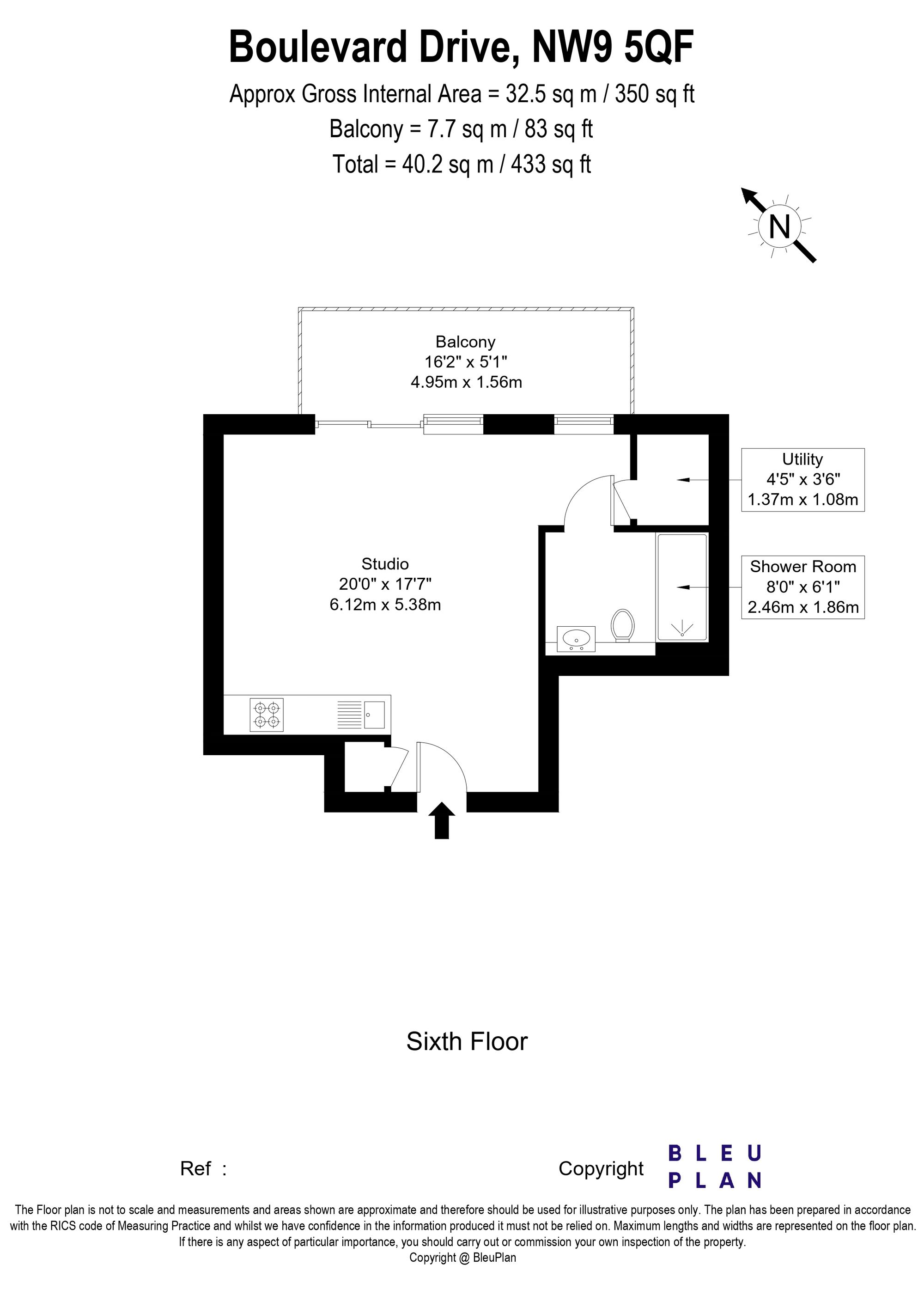 Flat 32, Carleton House, London floorplan
