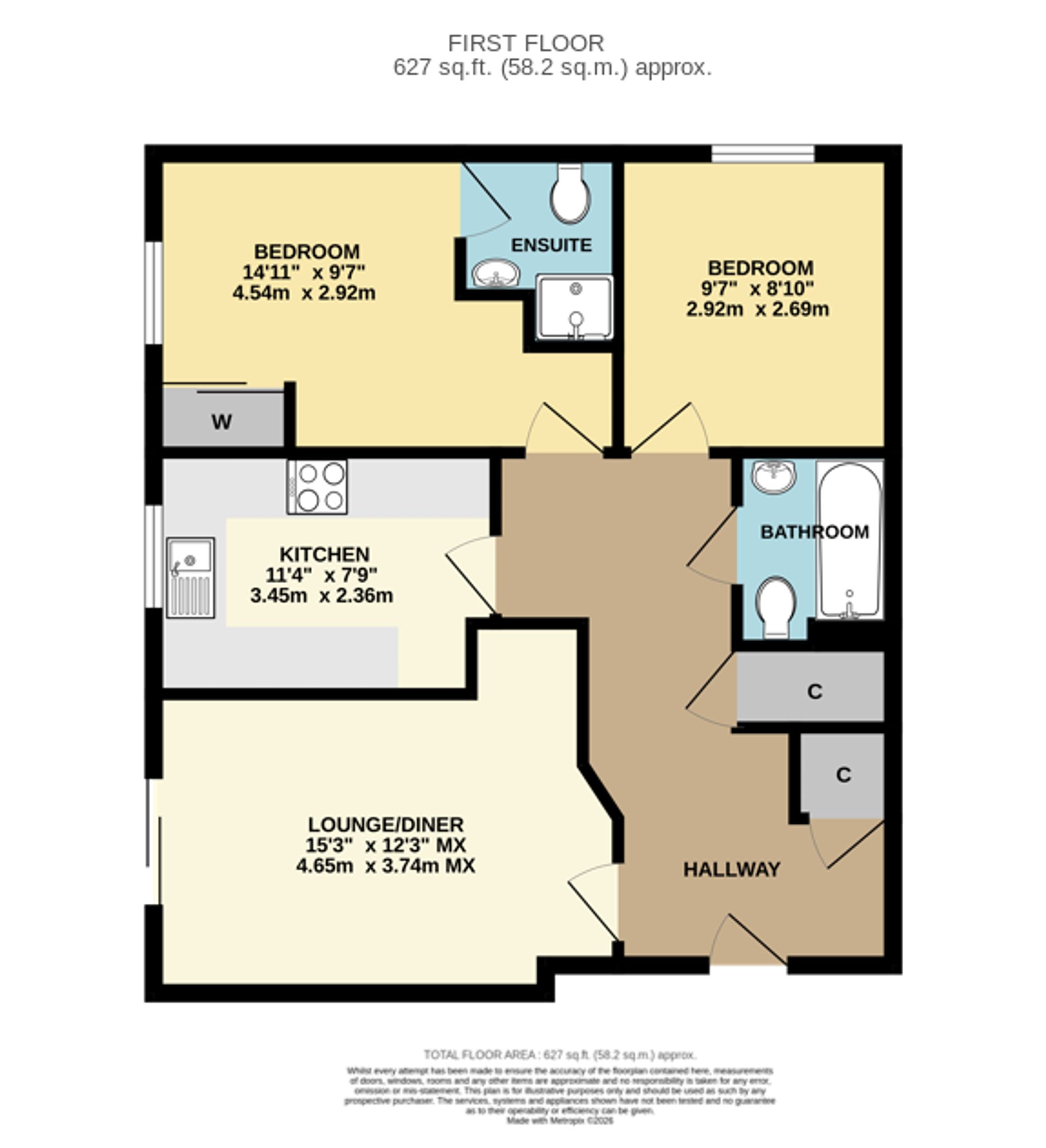 28 Chadwick Way, Southampton floorplan