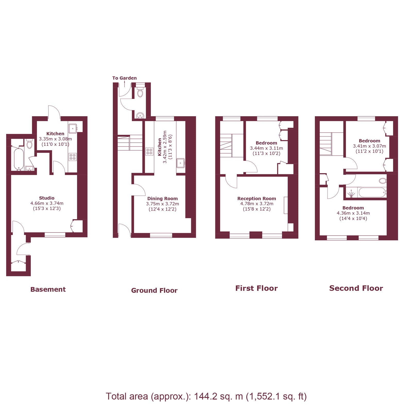 56, Arbour Square, London floorplan