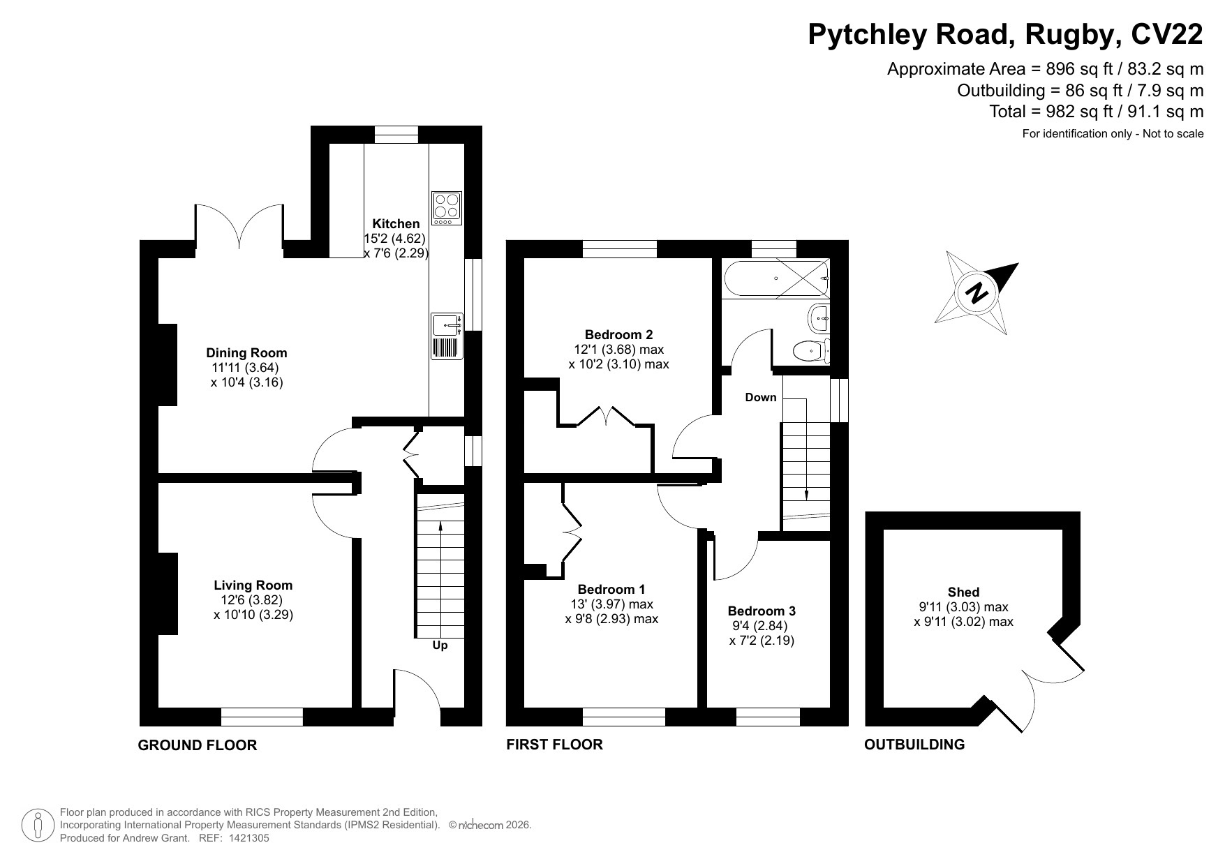 95, Pytchley Road, Rugby floorplan