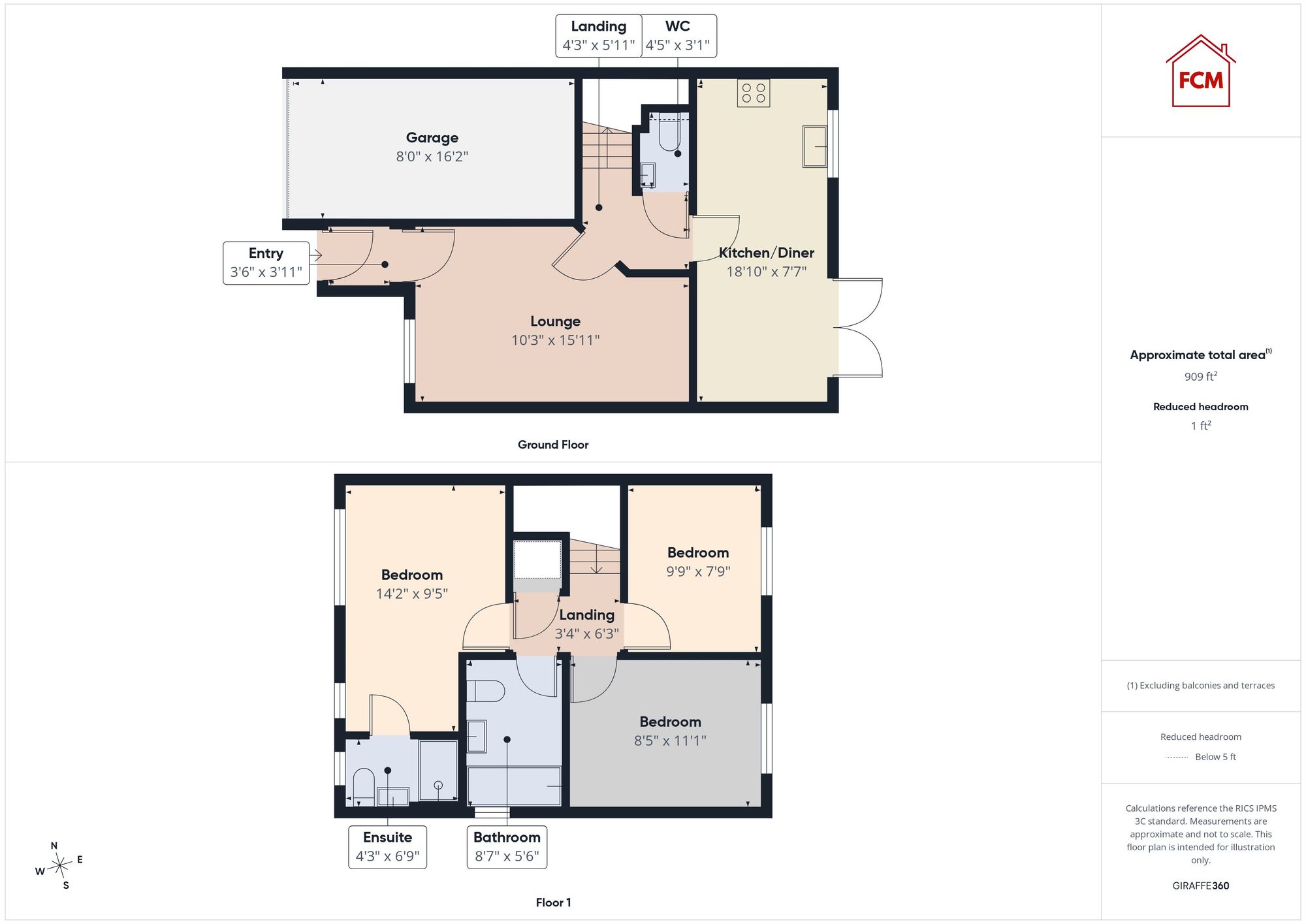 2 Skipper Close, Workington floorplan