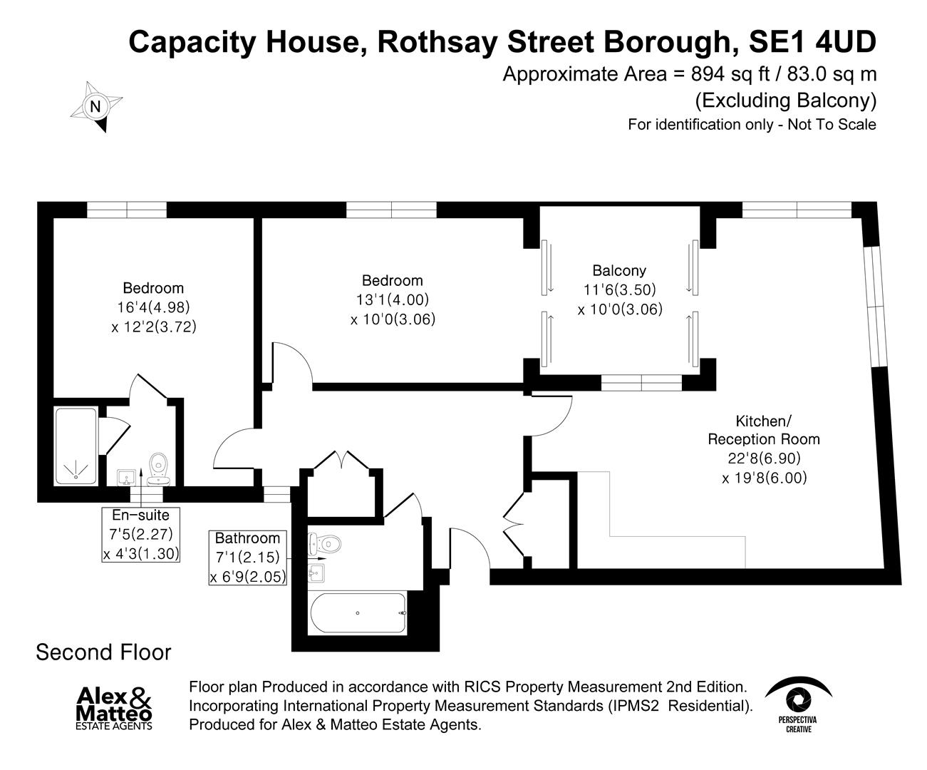 Apartment 5 Capacity House, 6, Rothsay Street, Borough floorplan
