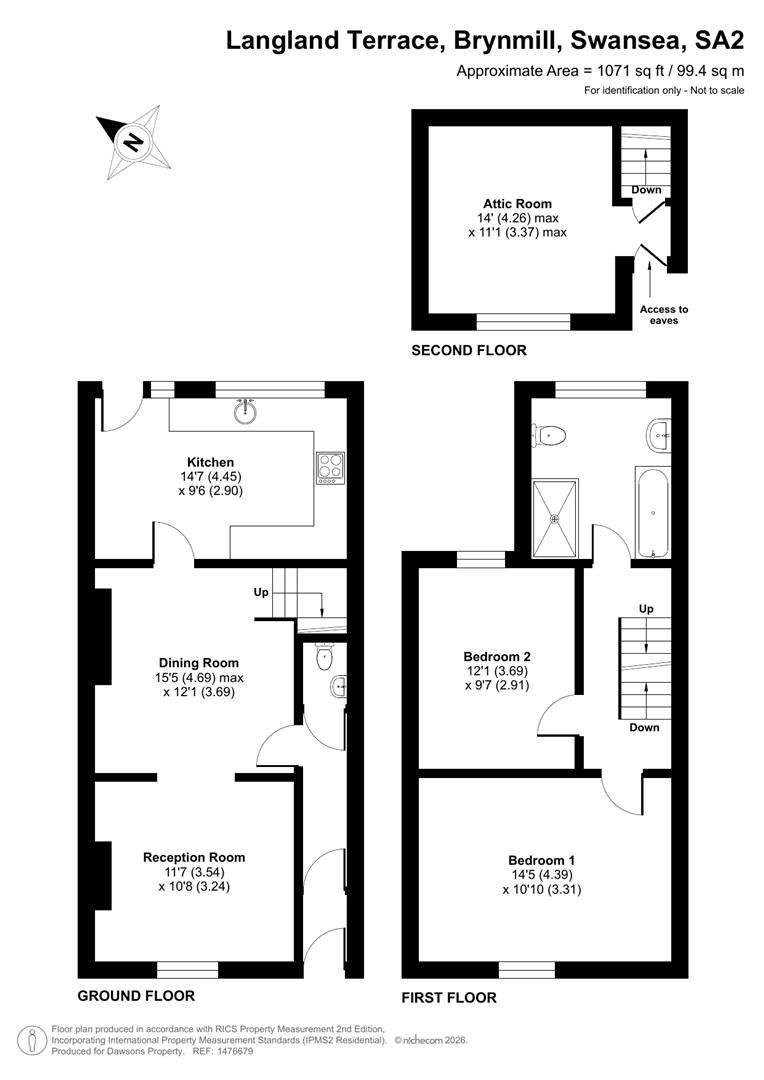 Langland Terrace, Swansea floorplan